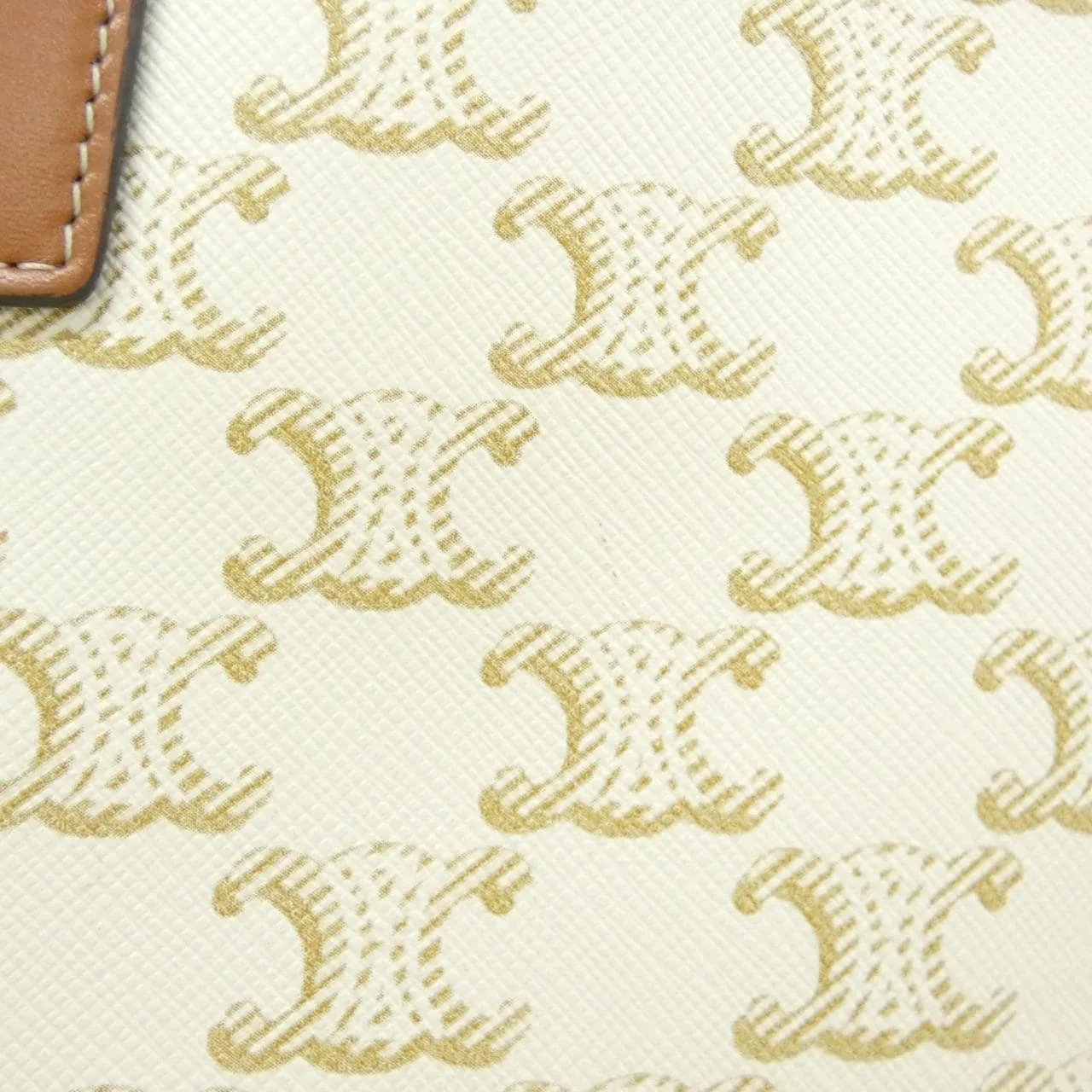 CELINE 196262CYX 手提包 帆布 白色 帆布 中古品A - 縮圖 6