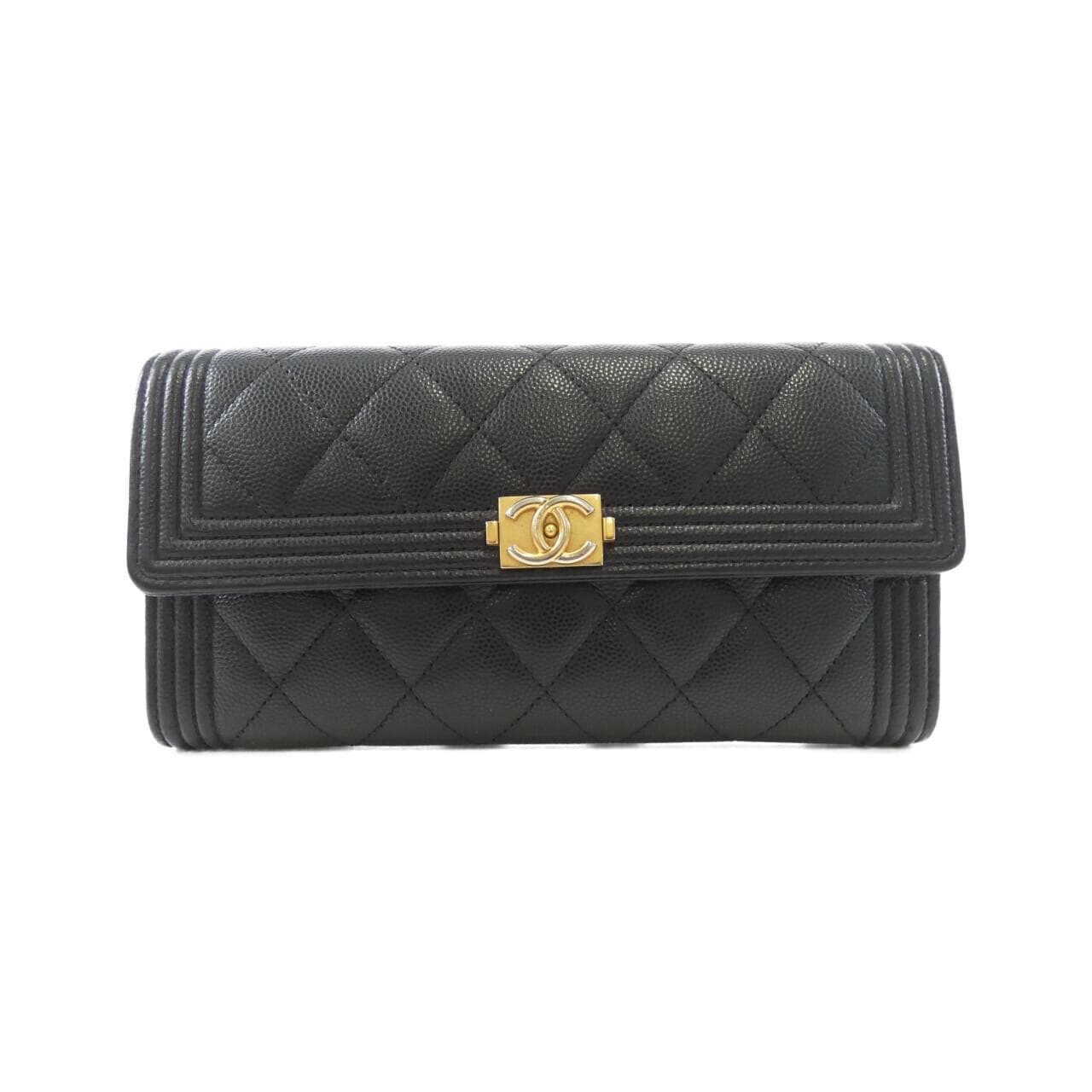CHANEL Boy Chanel 80286 銀包 荔枝紋牛皮