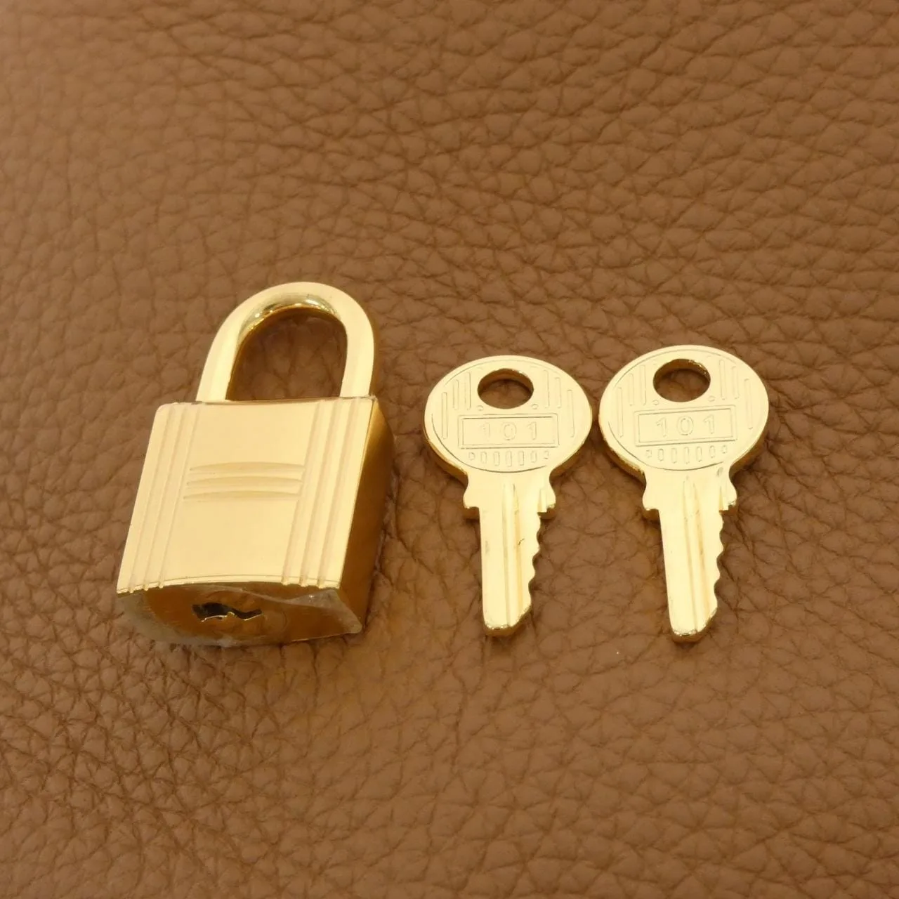 HERMES Picotin 060991CC Handbag Clemence Gold Clemence Leather Rank A - Thumbnail 5