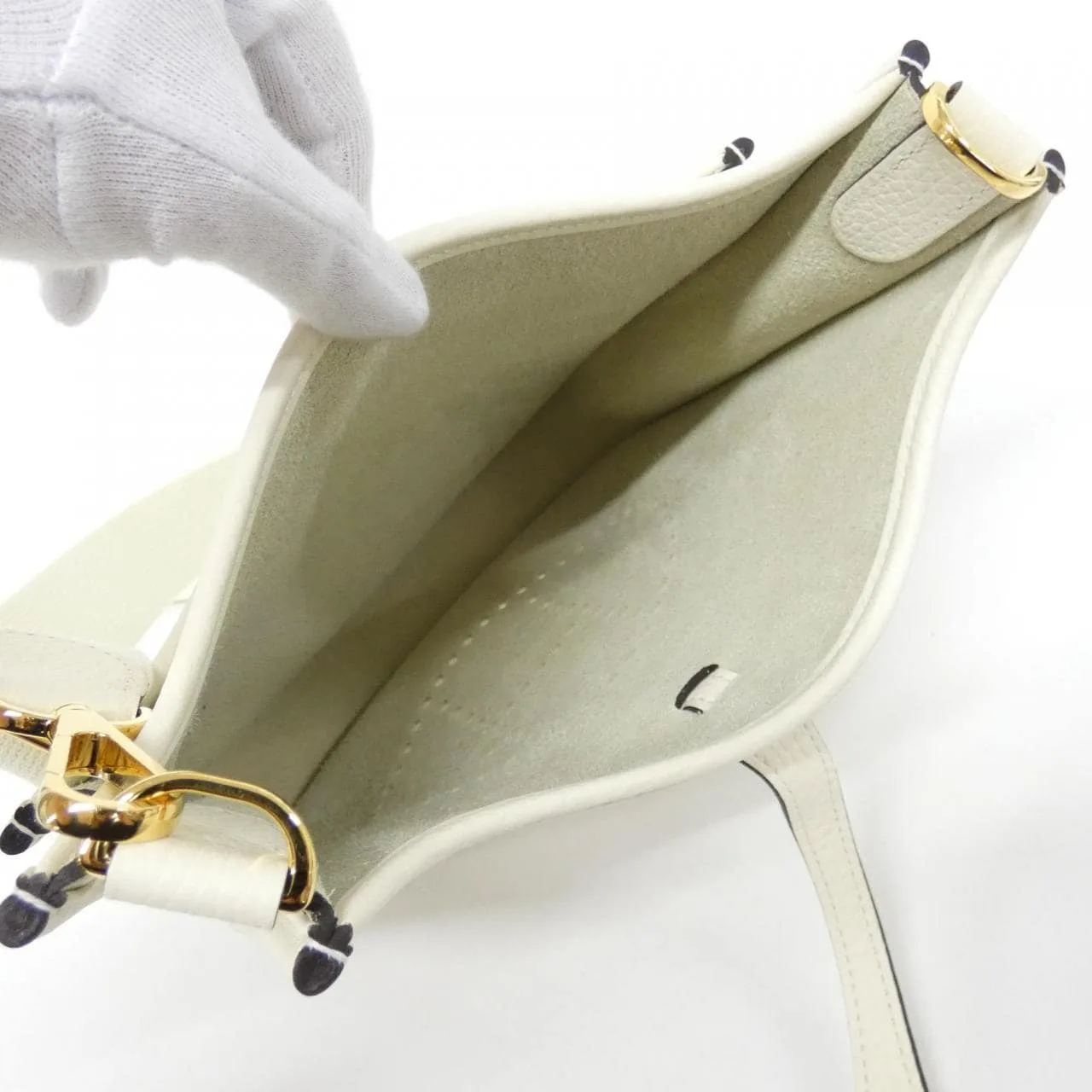 HERMES Evelyne 087941CC Shoulder Clemence Clemence Leather Unused - Thumbnail 7