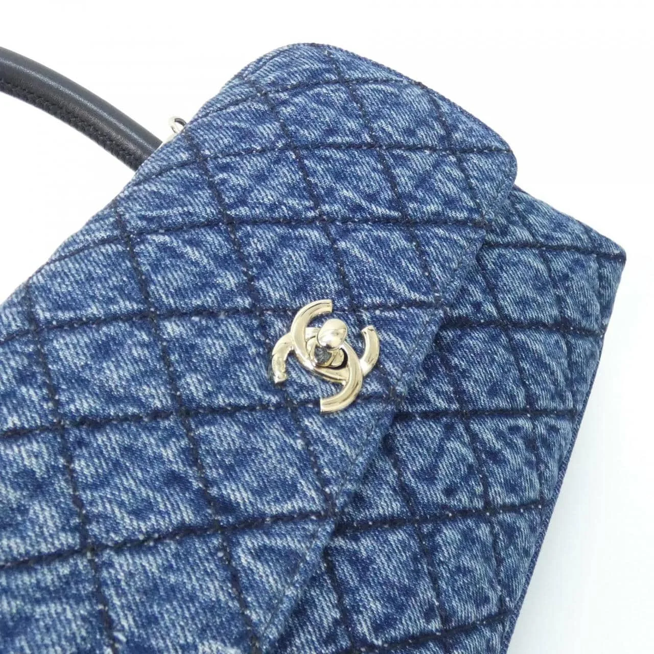 CHANEL Matelasse 92990 Handbag Denim 藍色 牛仔布 未使用品 - 縮圖 6