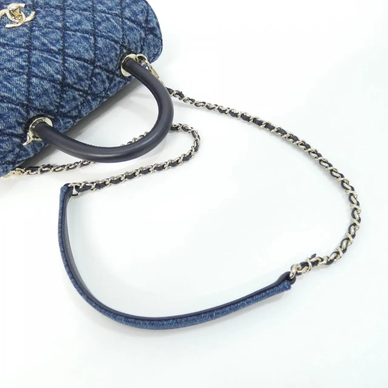 CHANEL Matelasse 92990 Handbag Denim 藍色 牛仔布 未使用品 - 縮圖 7