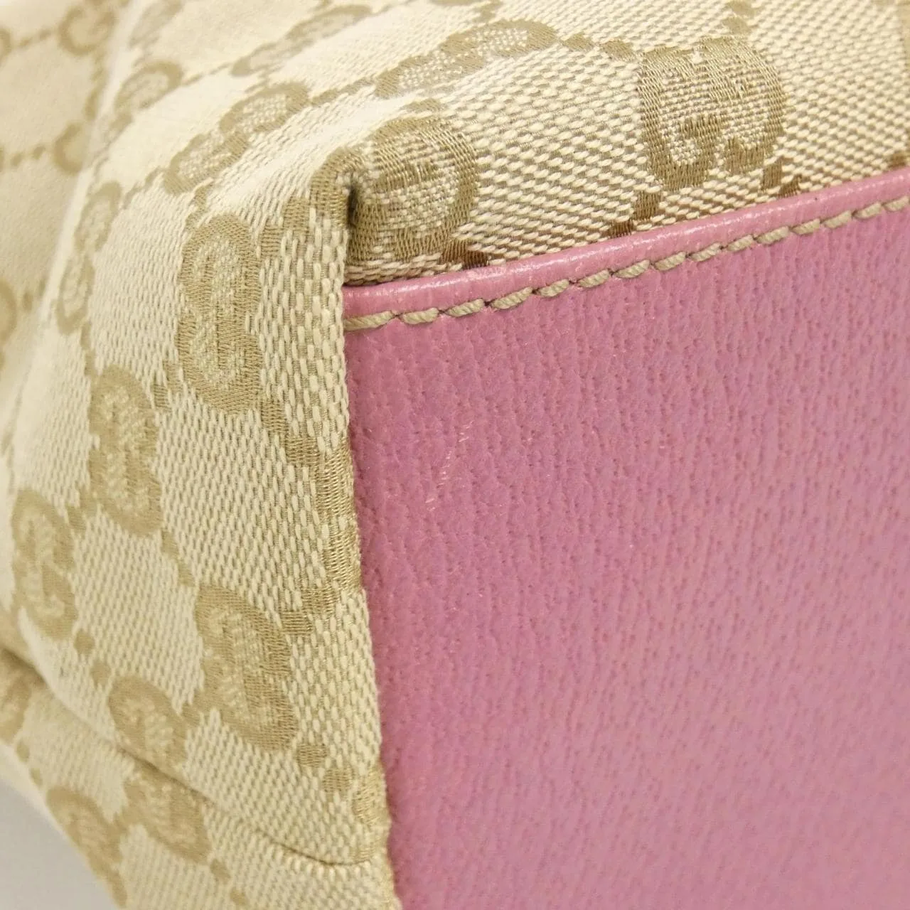 GUCCI 153009 手提包 帆布 米色 帆布 中古品A - 縮圖 2