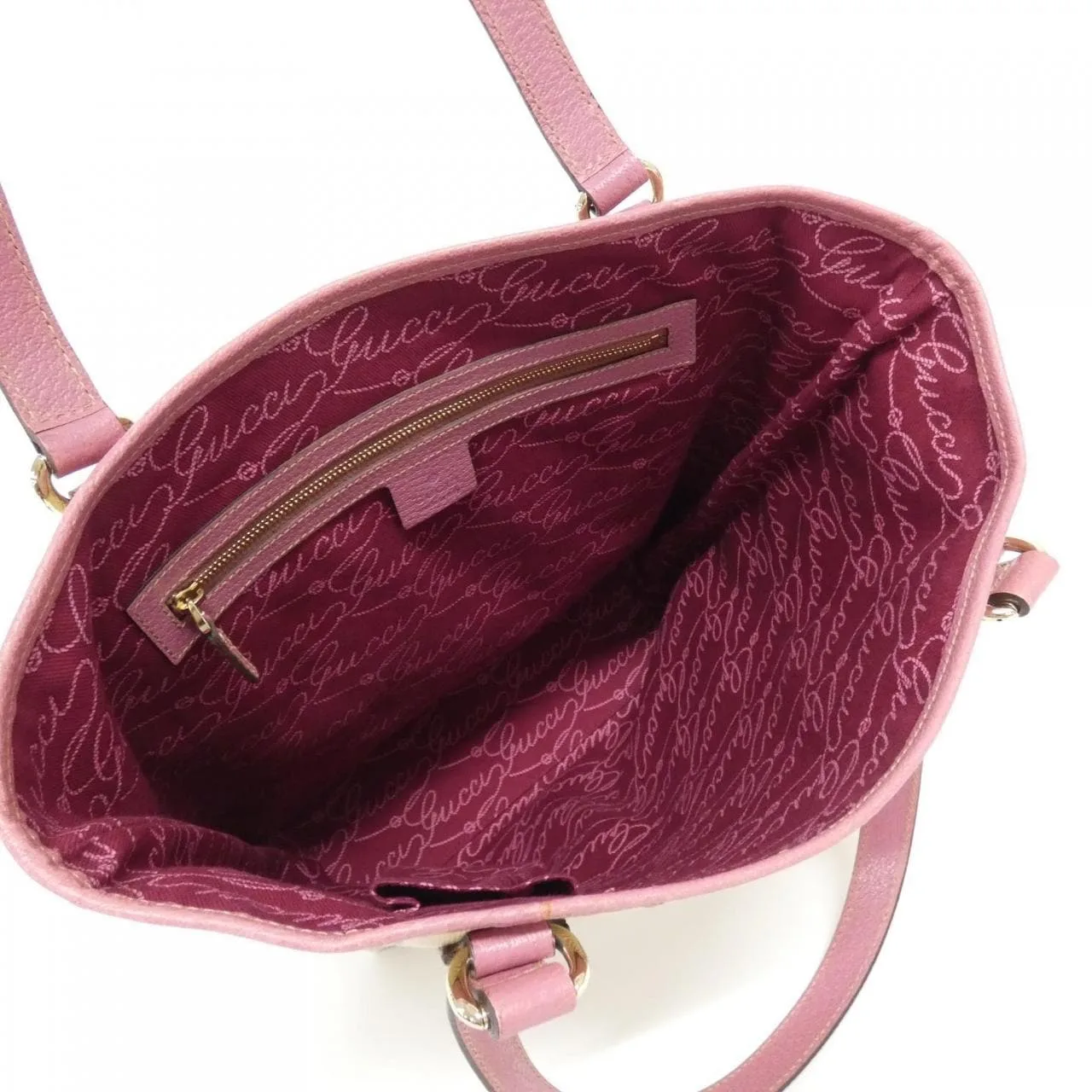 GUCCI 153009 手提包 帆布 米色 帆布 中古品A - 縮圖 7