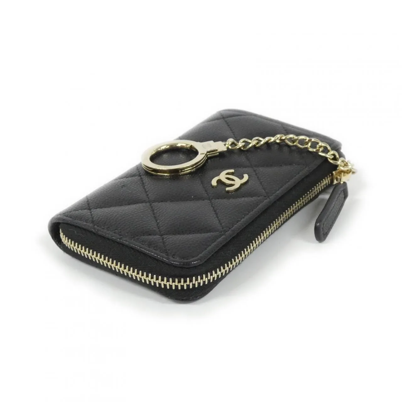 CHANEL Timeless Classic AP0221 Coin Case Grained Calfskin Black Grained Calfskin Rank A - Thumbnail 3