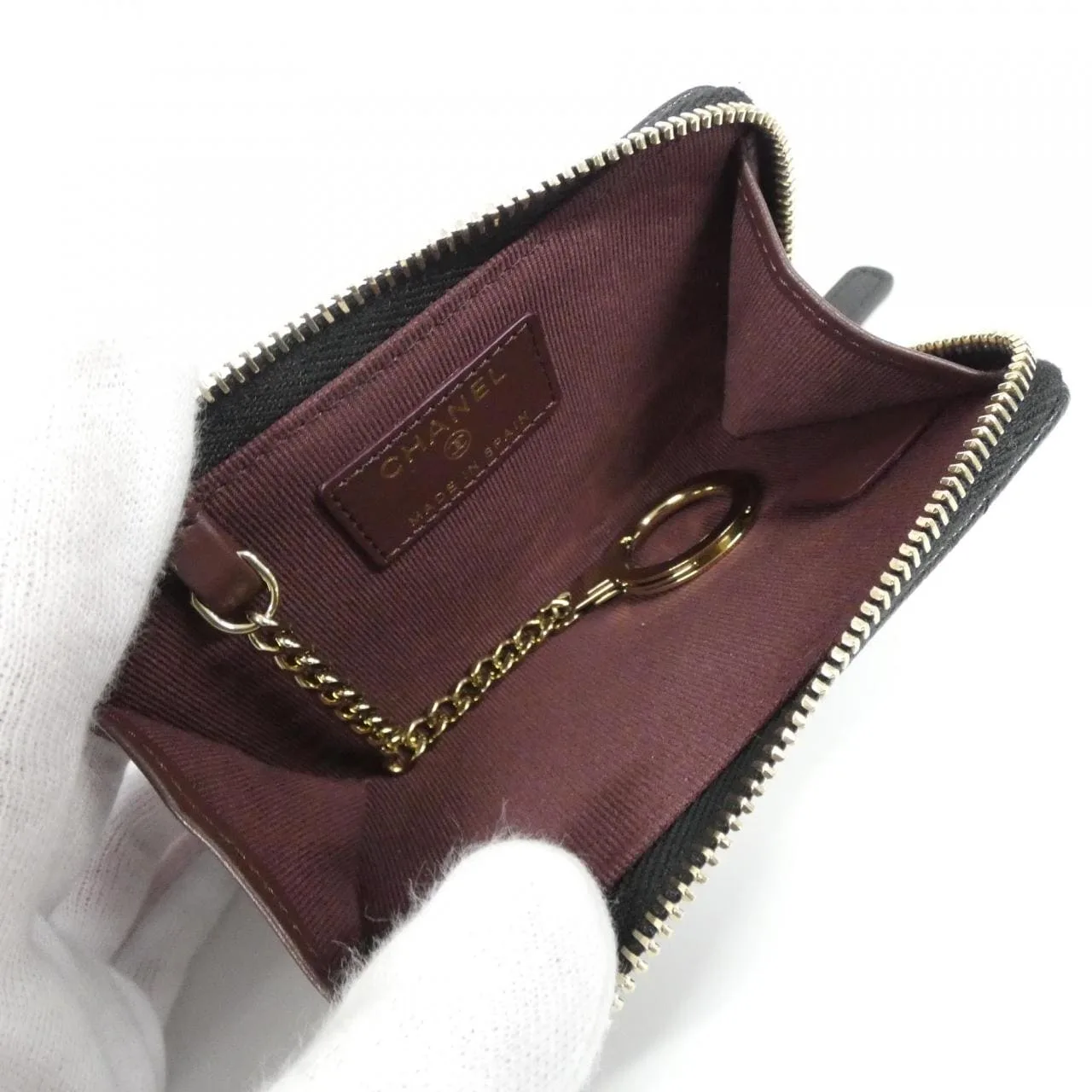 CHANEL Timeless Classic AP0221 Coin Case Grained Calfskin Black Grained Calfskin Rank A - Thumbnail 5