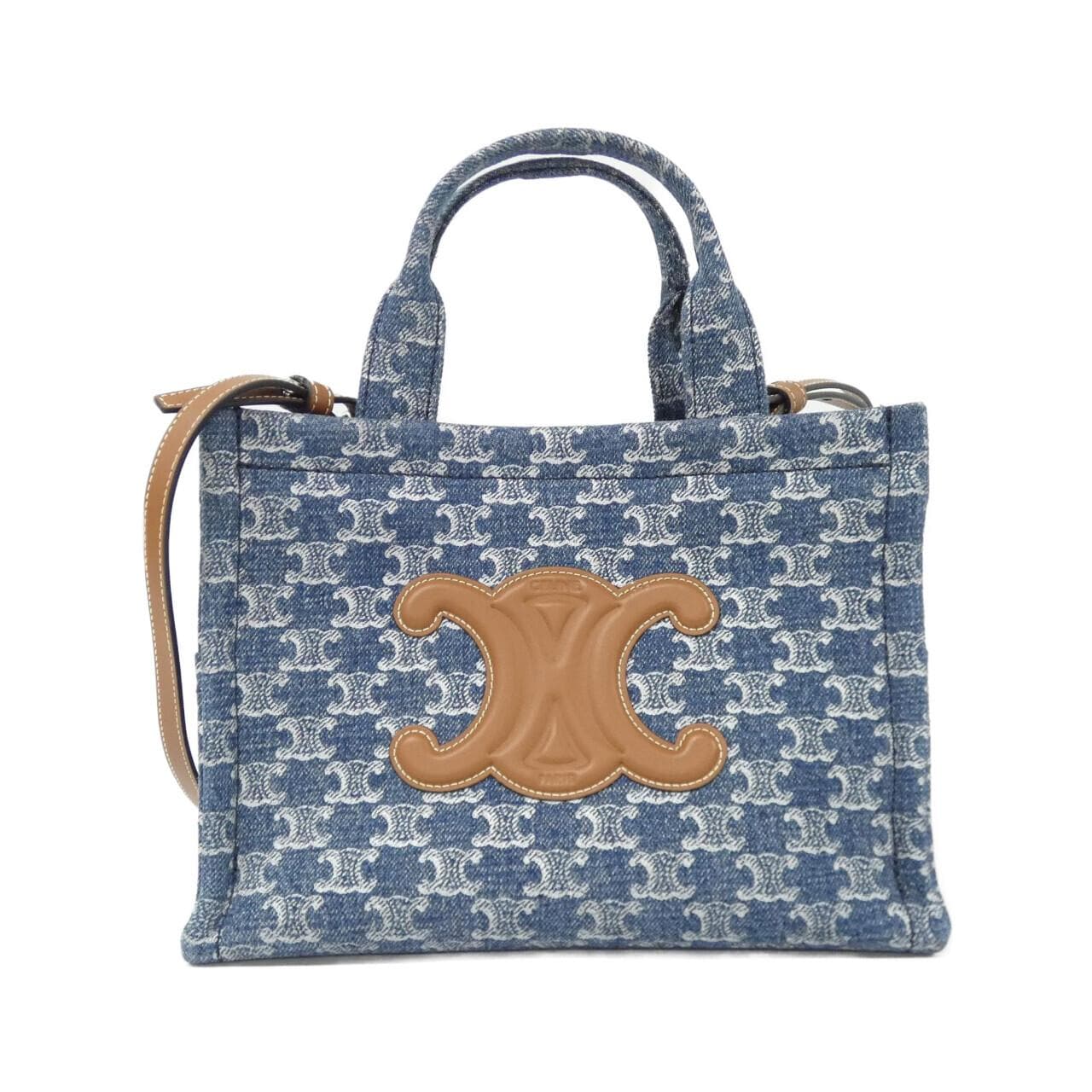 CELINE Cabas 199162FED Handbag Denim