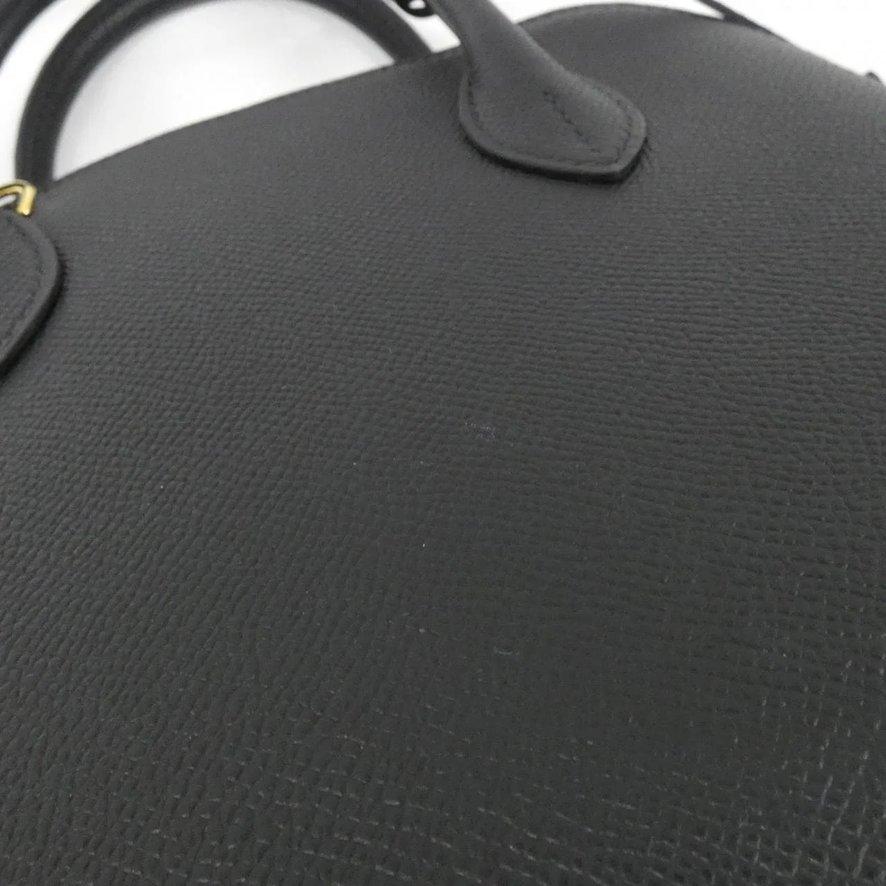 HERMES Bolide 082798CC Handbag Epsom Black Epsom Leather Rank A - Thumbnail 4