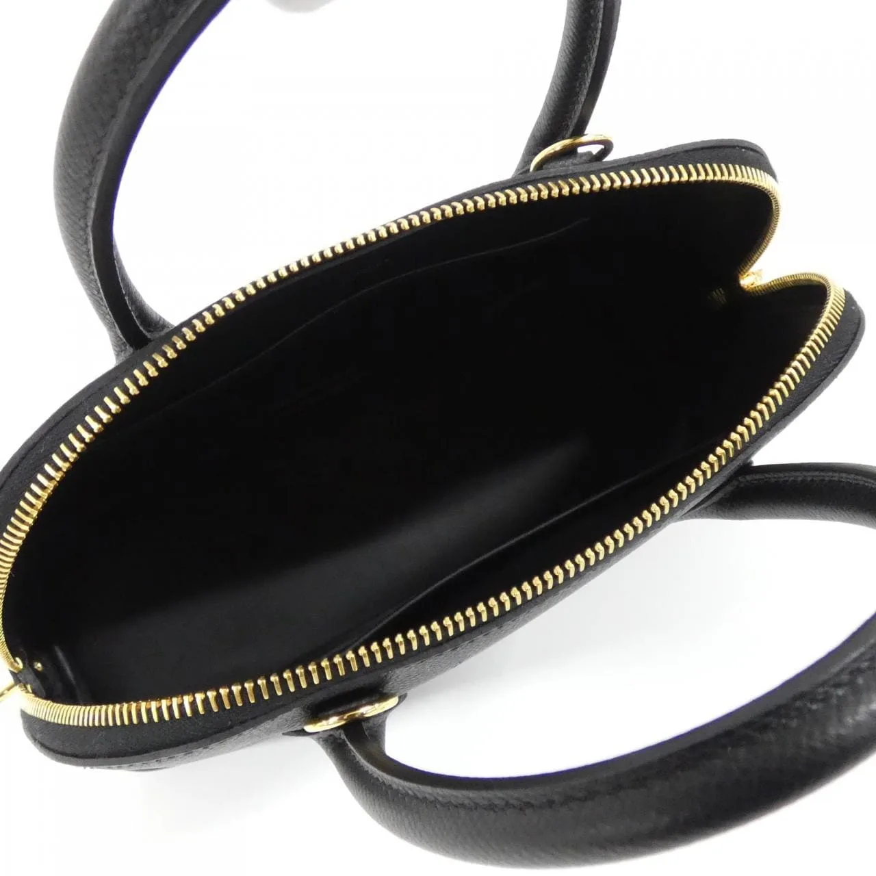 HERMES Bolide 082798CC Handbag Epsom Black Epsom Leather Rank A - Thumbnail 7