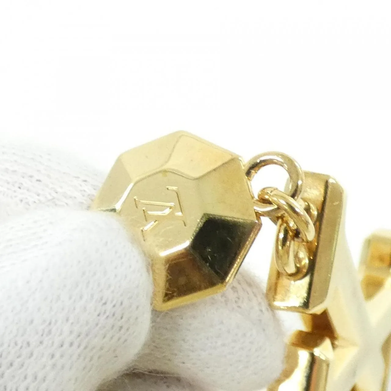 LOUIS VUITTON M65216 Key Case 金色 中古品A - 縮圖 5