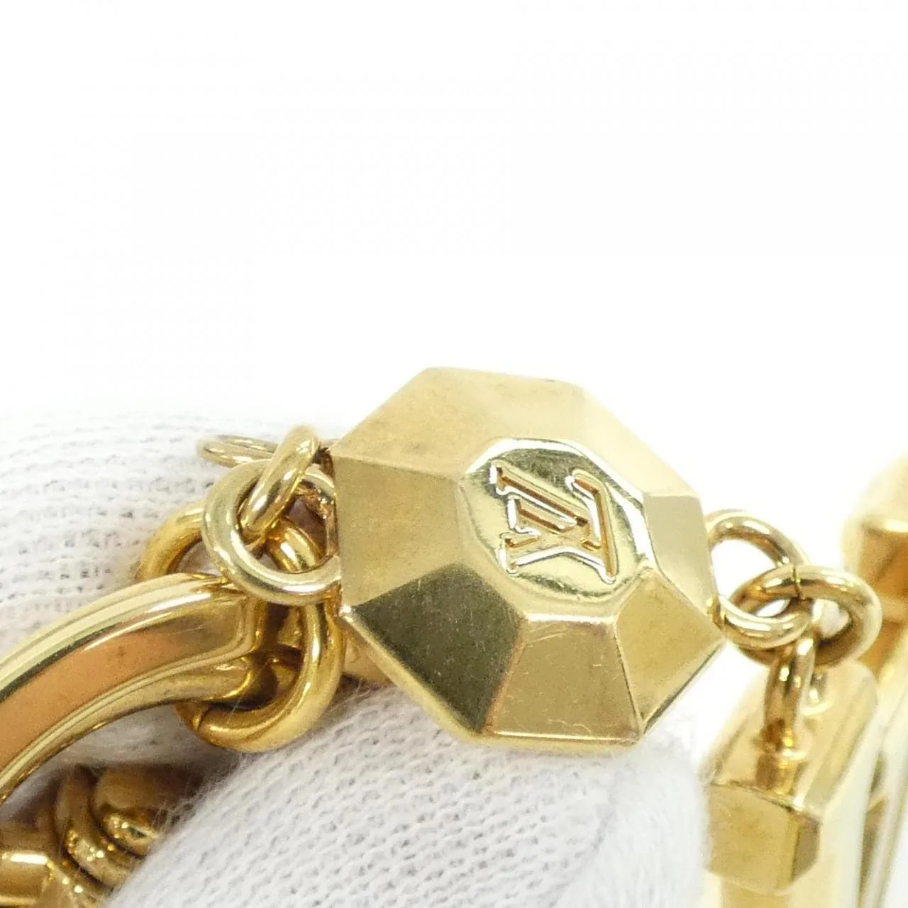 LOUIS VUITTON M65216 Key Case 金色 中古品A - 縮圖 6