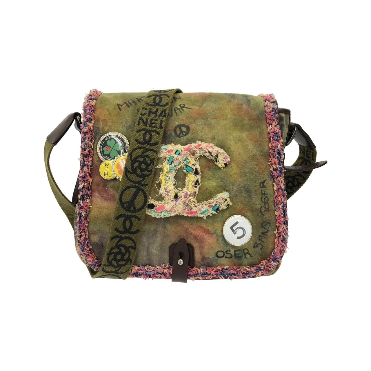 CHANEL 92789 Shoulder Canvas Multicolor