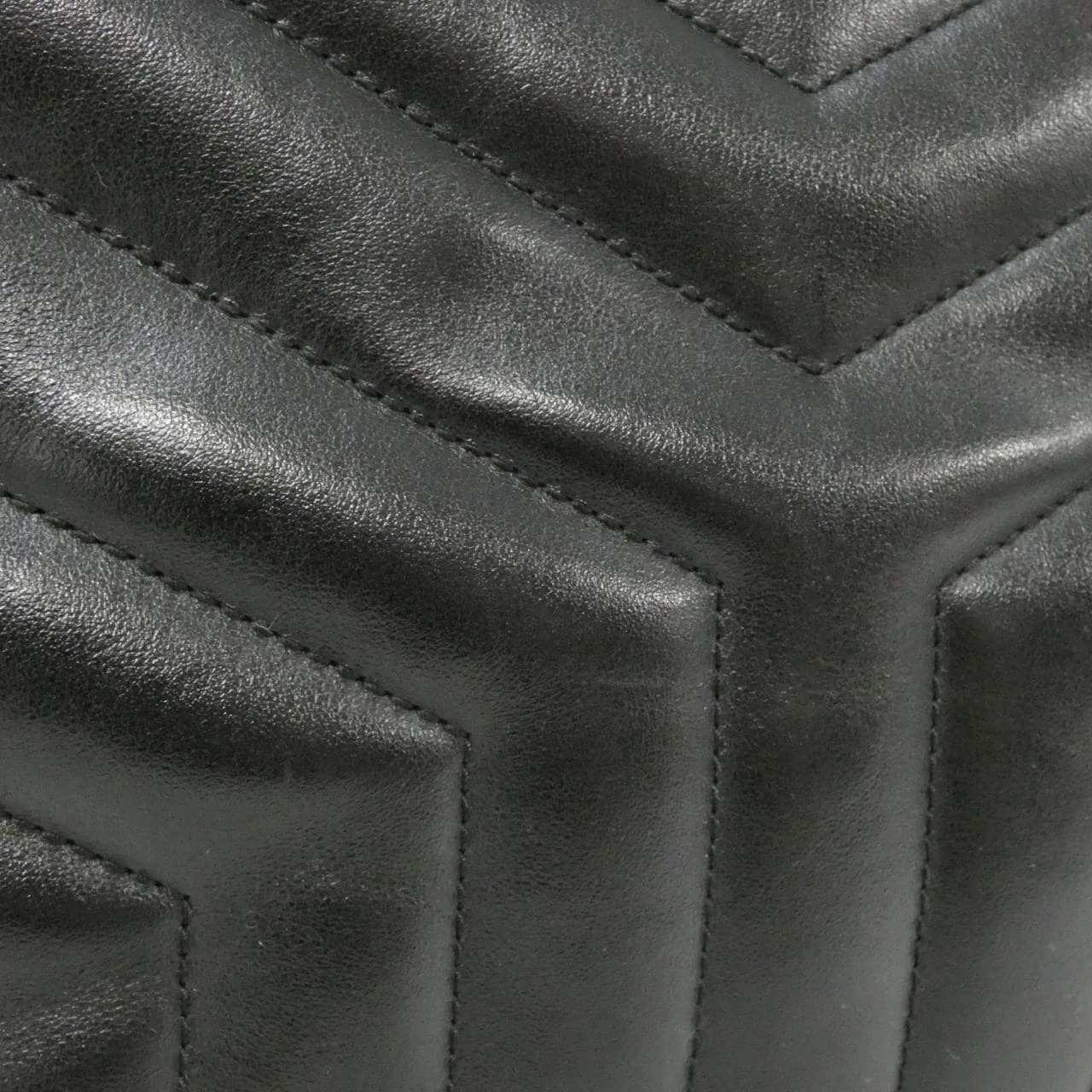 SAINT LAURENT Loulou 459749 DV726 肩背包 黑色 中古品A - 縮圖 5