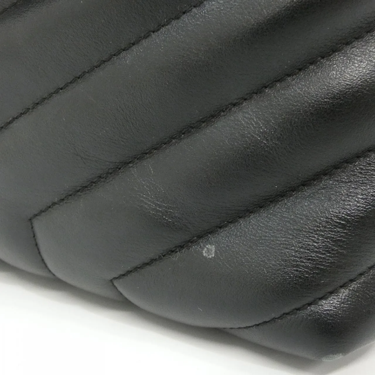 SAINT LAURENT Loulou 459749 DV726 肩背包 黑色 中古品A - 縮圖 6