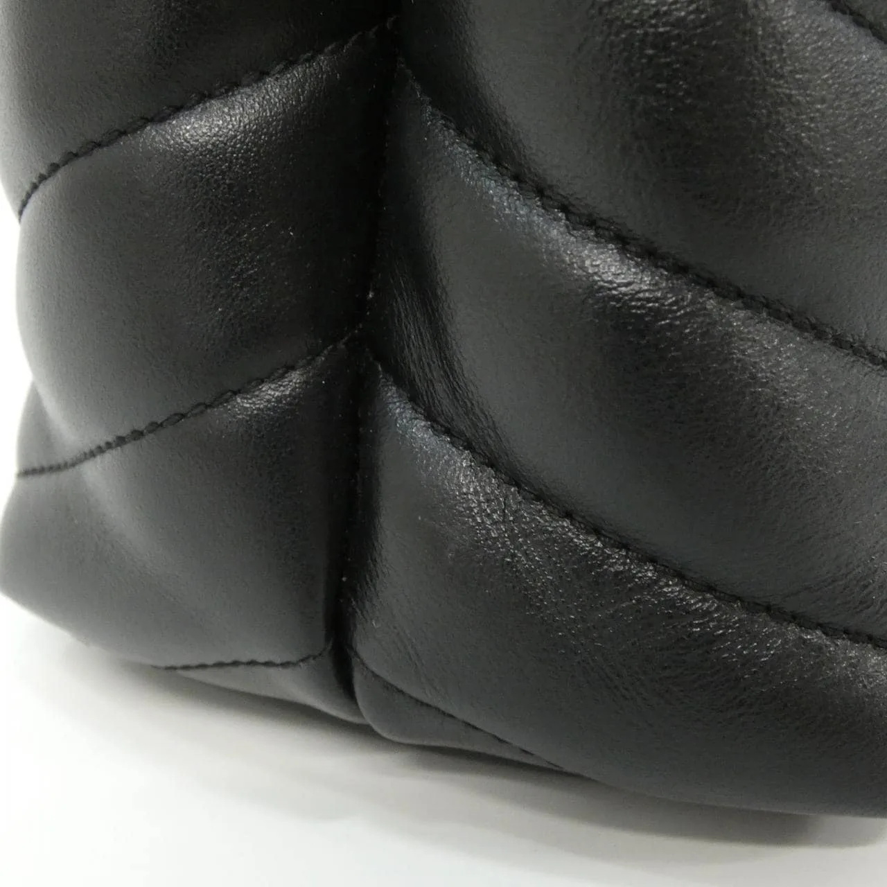 SAINT LAURENT Loulou 459749 DV726 肩背包 黑色 中古品A - 縮圖 8