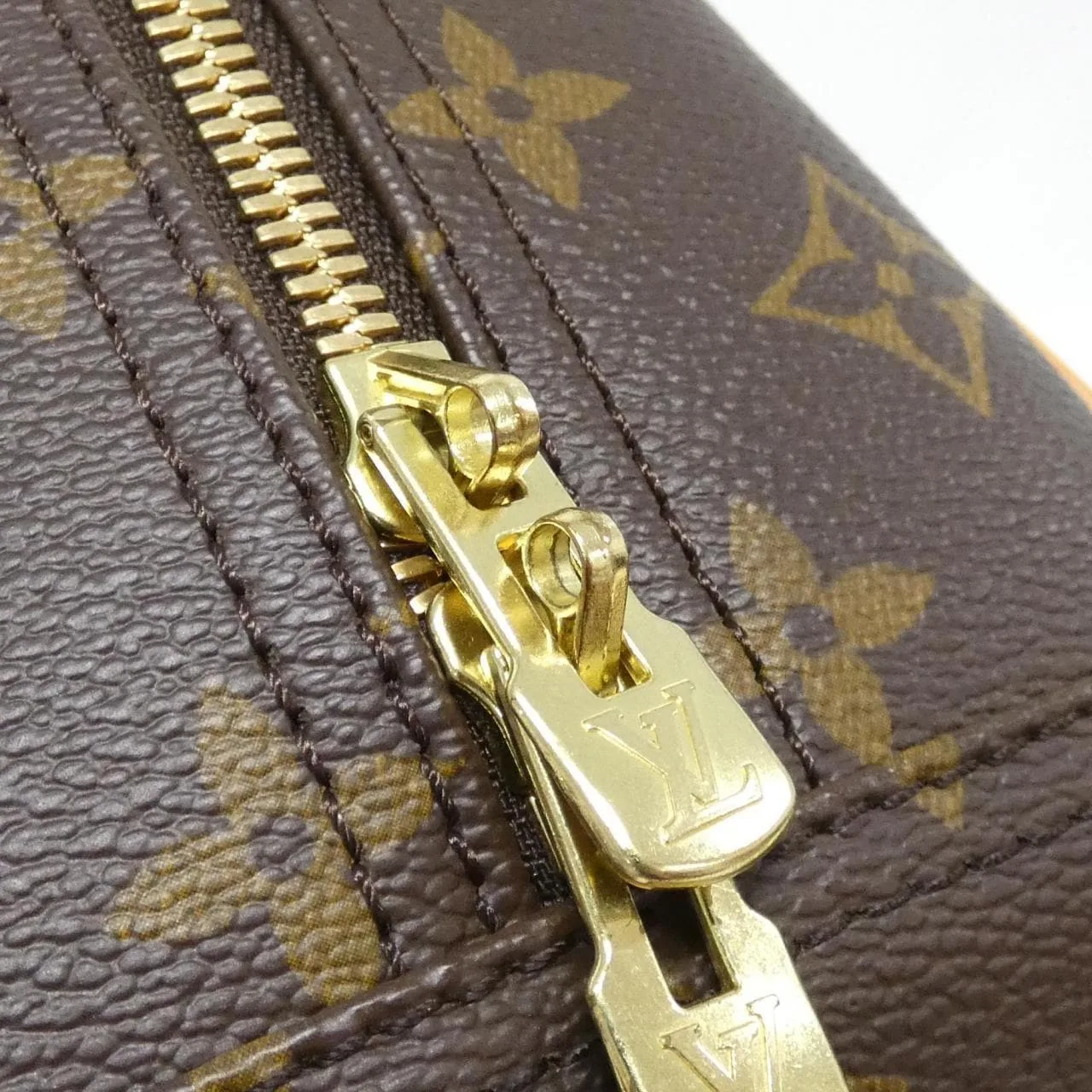 LOUIS VUITTON M42228 Handbag Monogram 黑色 Monogram 中古品A - 縮圖 4