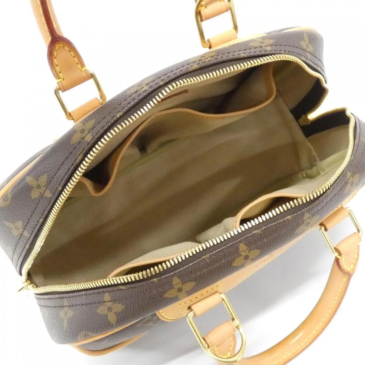 LOUIS VUITTON M42228 Handbag Monogram 黑色 Monogram 中古品A - 縮圖 7