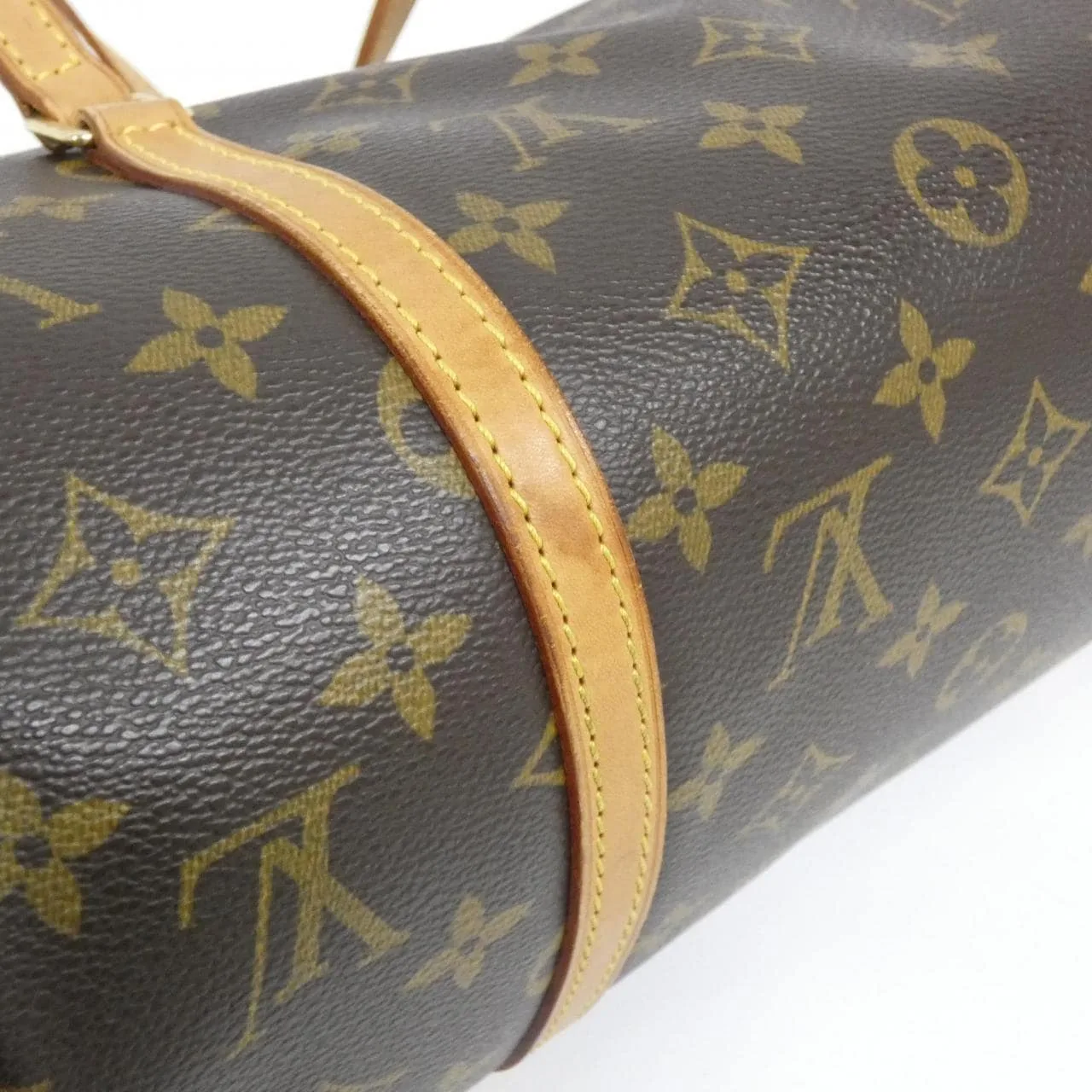 LOUIS VUITTON Papillon M51385 Handbag Monogram 黑色 Monogram 中古品B - 縮圖 5