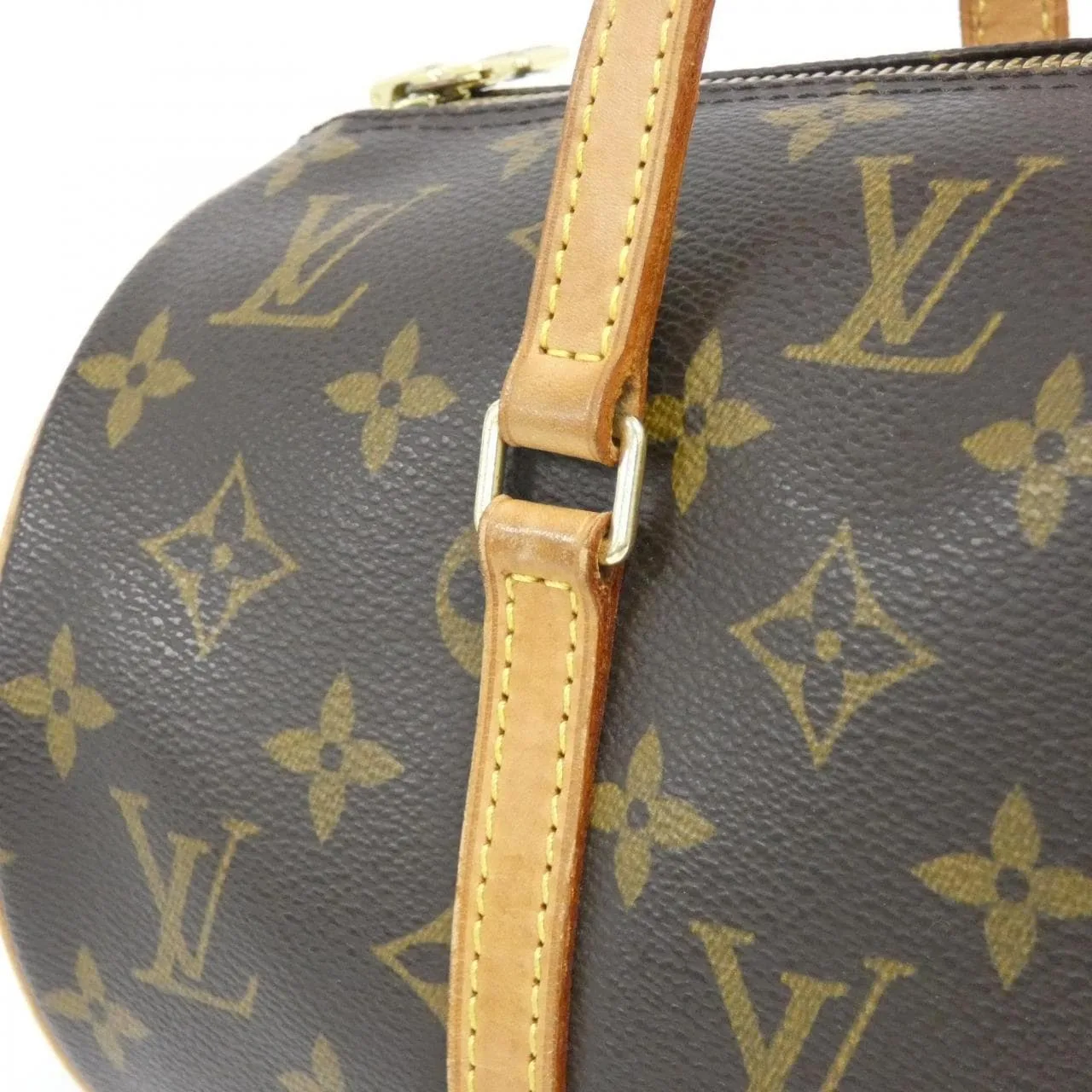 LOUIS VUITTON Papillon M51385 Handbag Monogram 黑色 Monogram 中古品B - 縮圖 6