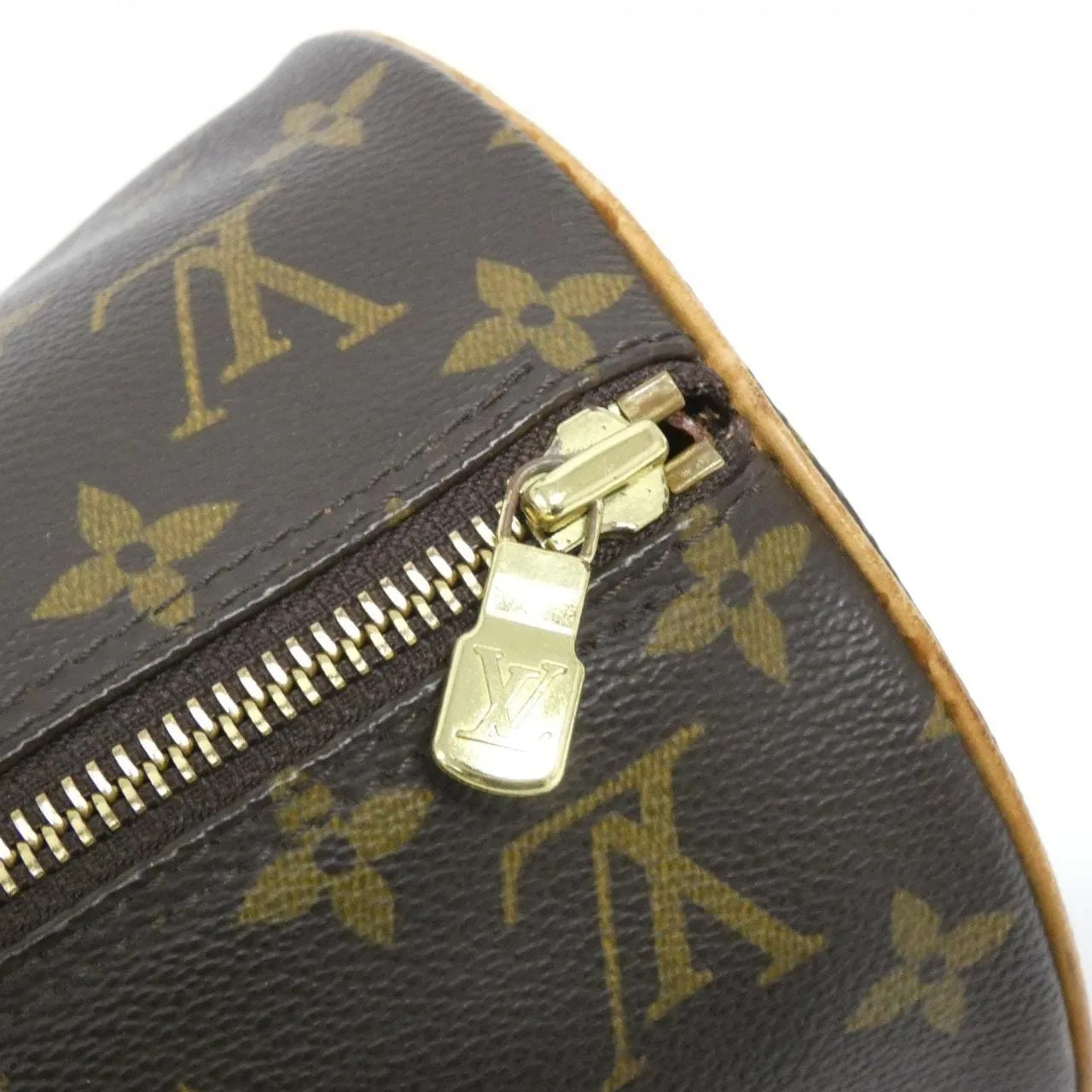 LOUIS VUITTON Papillon M51385 Handbag Monogram 黑色 Monogram 中古品B - 縮圖 7