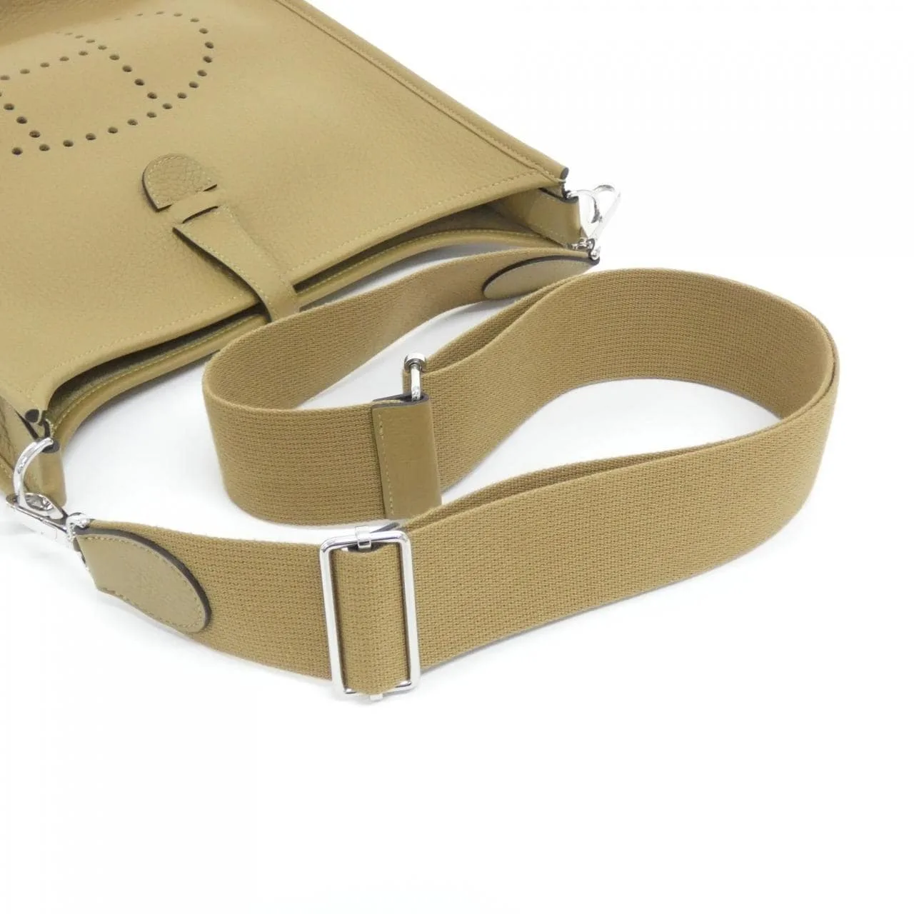 HERMES Evelyne 056277CK Shoulder Clemence Black Clemence Leather Rank A - Thumbnail 5