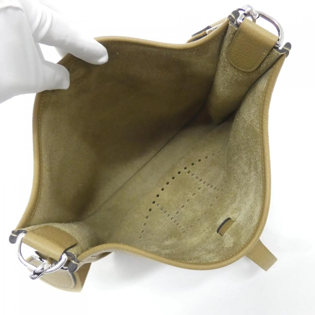 HERMES Evelyne 056277CK Shoulder Clemence Black Clemence Leather Rank A - Thumbnail 6