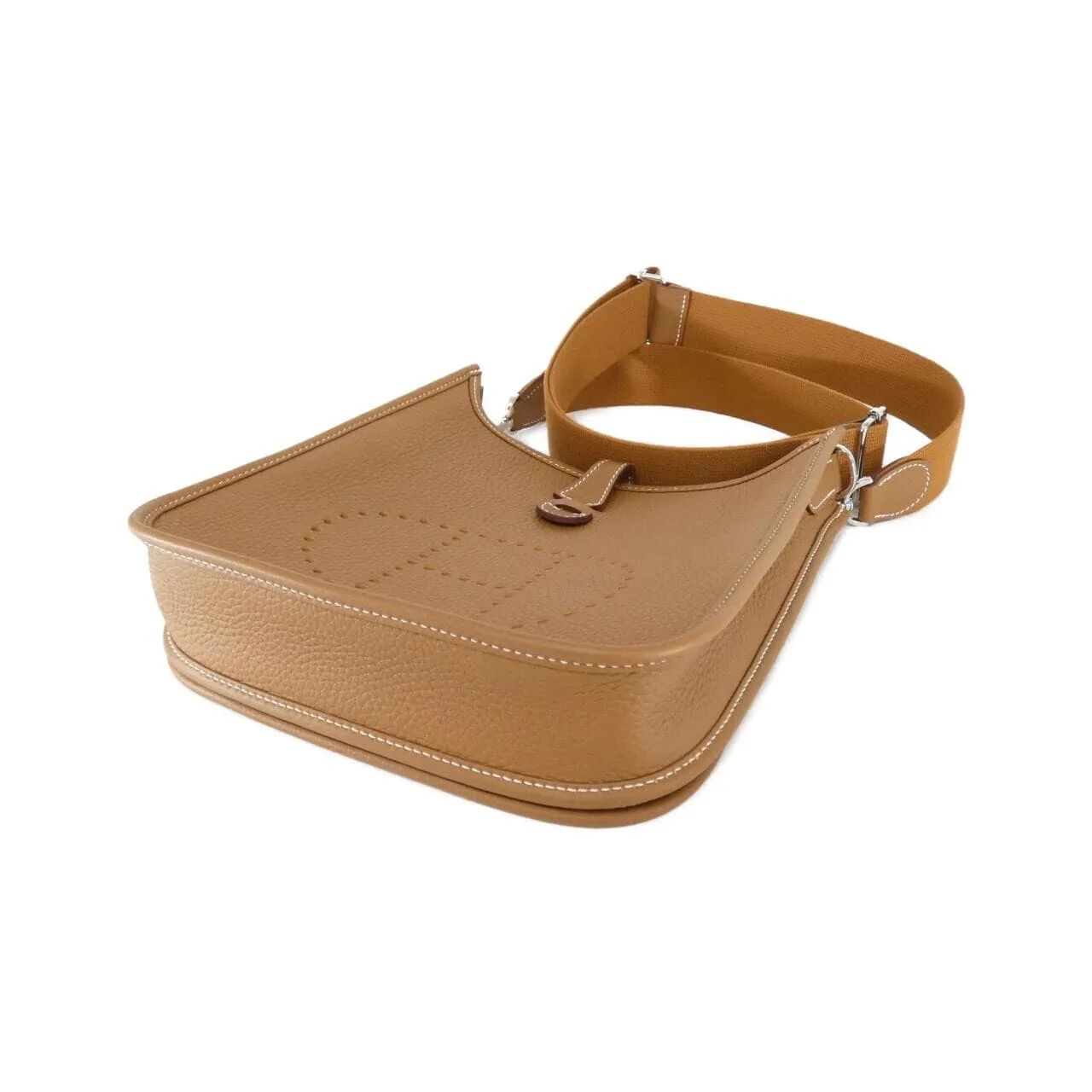 HERMES Evelyne 087941CK Shoulder Clemence 金色 Clemence 皮 未使用品 - 縮圖 3