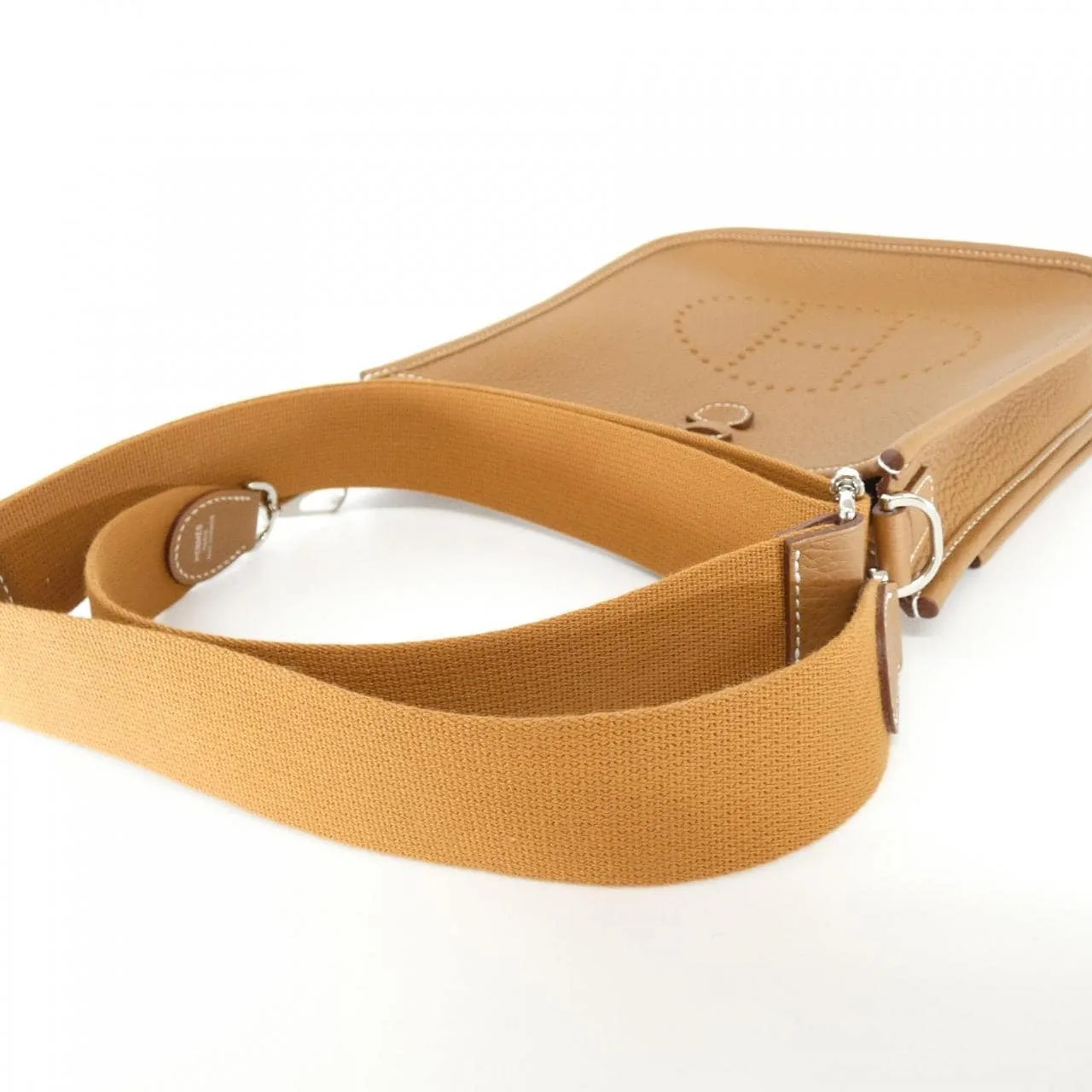 HERMES Evelyne 087941CK Shoulder Clemence 金色 Clemence 皮 未使用品 - 縮圖 4