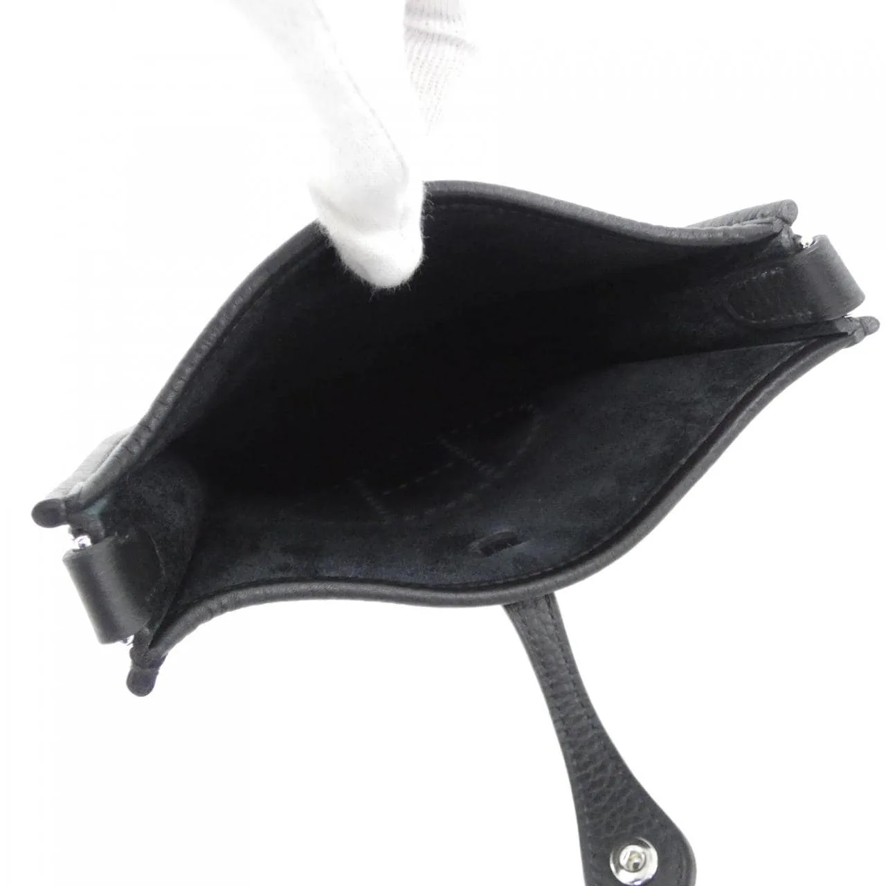 HERMES Evelyne 069426CK Shoulder Clemence Black Clemence Leather Unused - Thumbnail 5