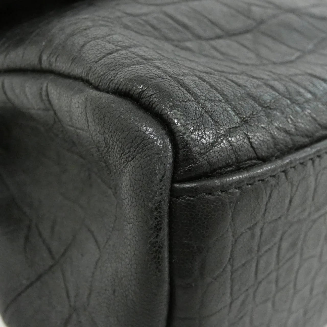 SAINT LAURENT 574106 C9H0D 肩背包 皮革 黑色 皮革 中古品A - 縮圖 3