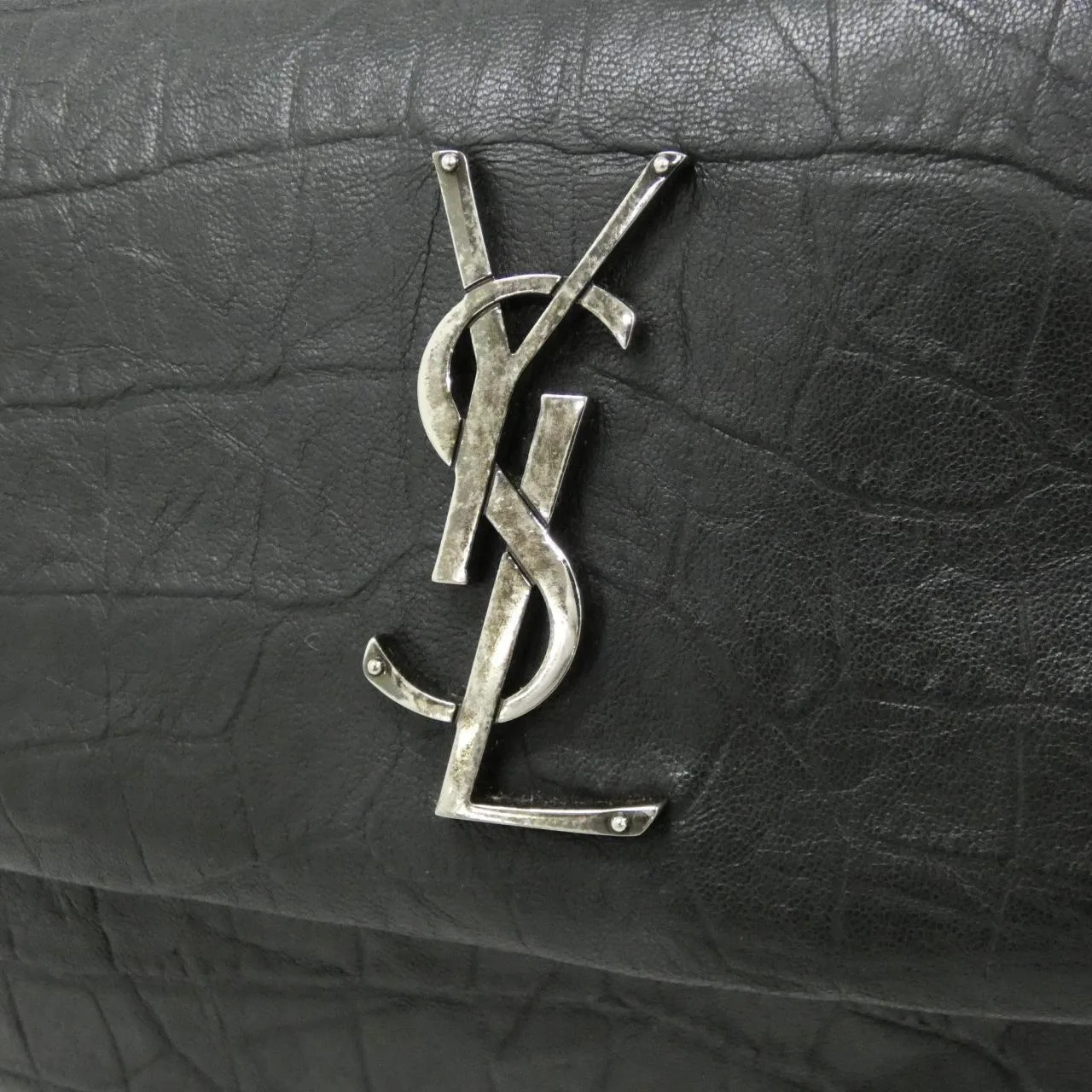 SAINT LAURENT 574106 C9H0D 肩背包 皮革 黑色 皮革 中古品A - 縮圖 4