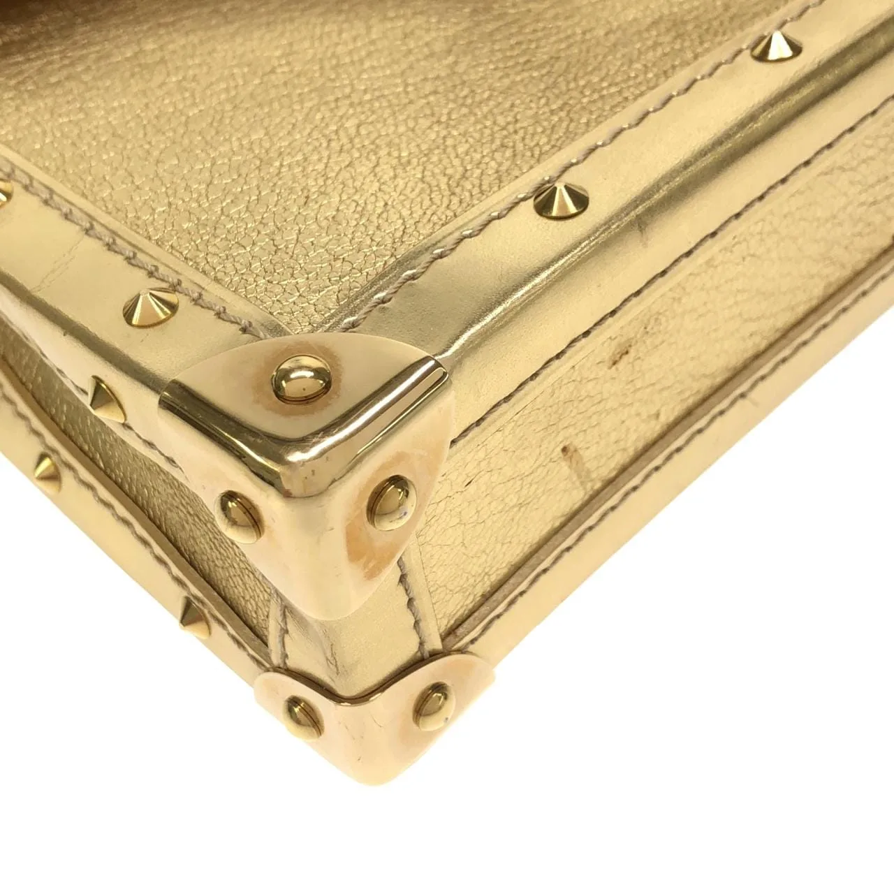 LOUIS VUITTON M92844 肩背包 皮革 金色 皮革 中古品A - 縮圖 3