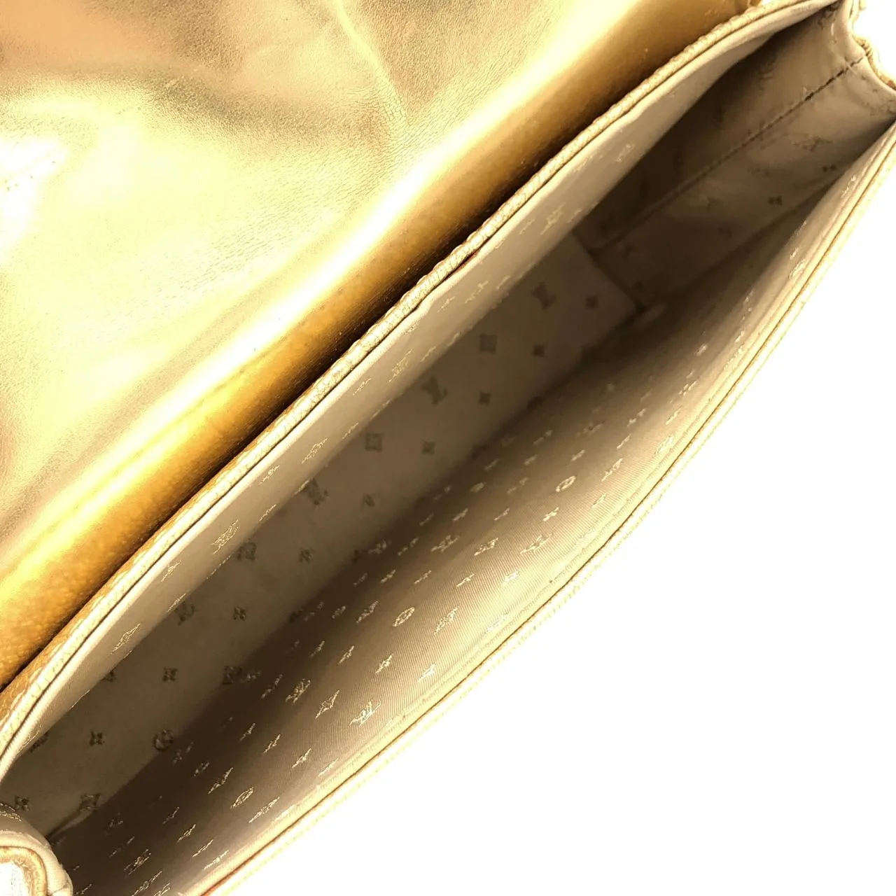 LOUIS VUITTON M92844 肩背包 皮革 金色 皮革 中古品A - 縮圖 6