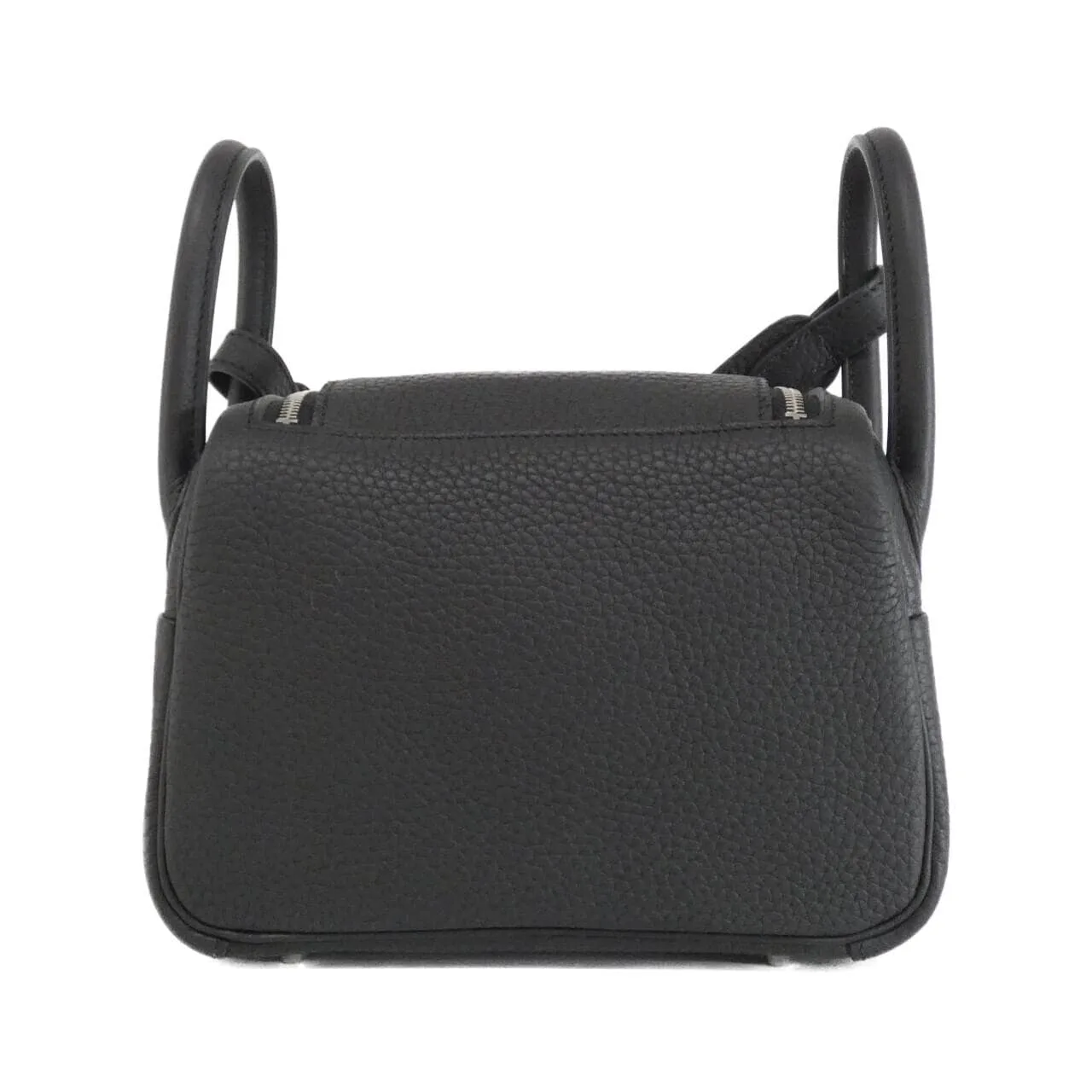 HERMES Lindy 085956CK Shoulder Clemence Black Clemence Leather Rank A - Thumbnail 2