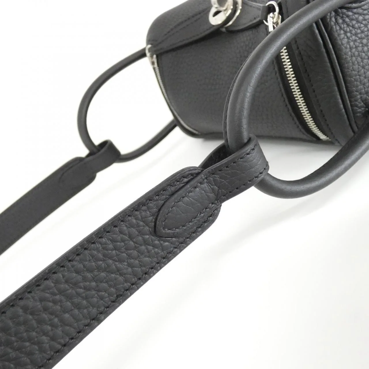 HERMES Lindy 085956CK Shoulder Clemence Black Clemence Leather Rank A - Thumbnail 5