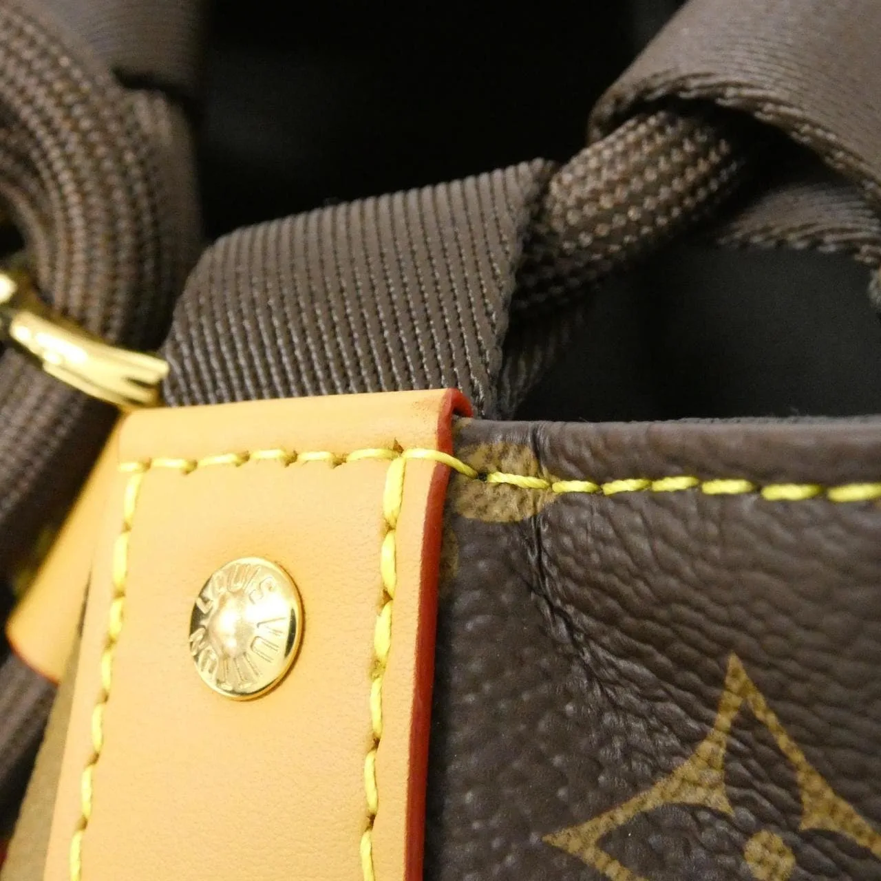 LOUIS VUITTON M45968 Shoulder Monogram 黑色 Monogram 中古品A - 縮圖 4