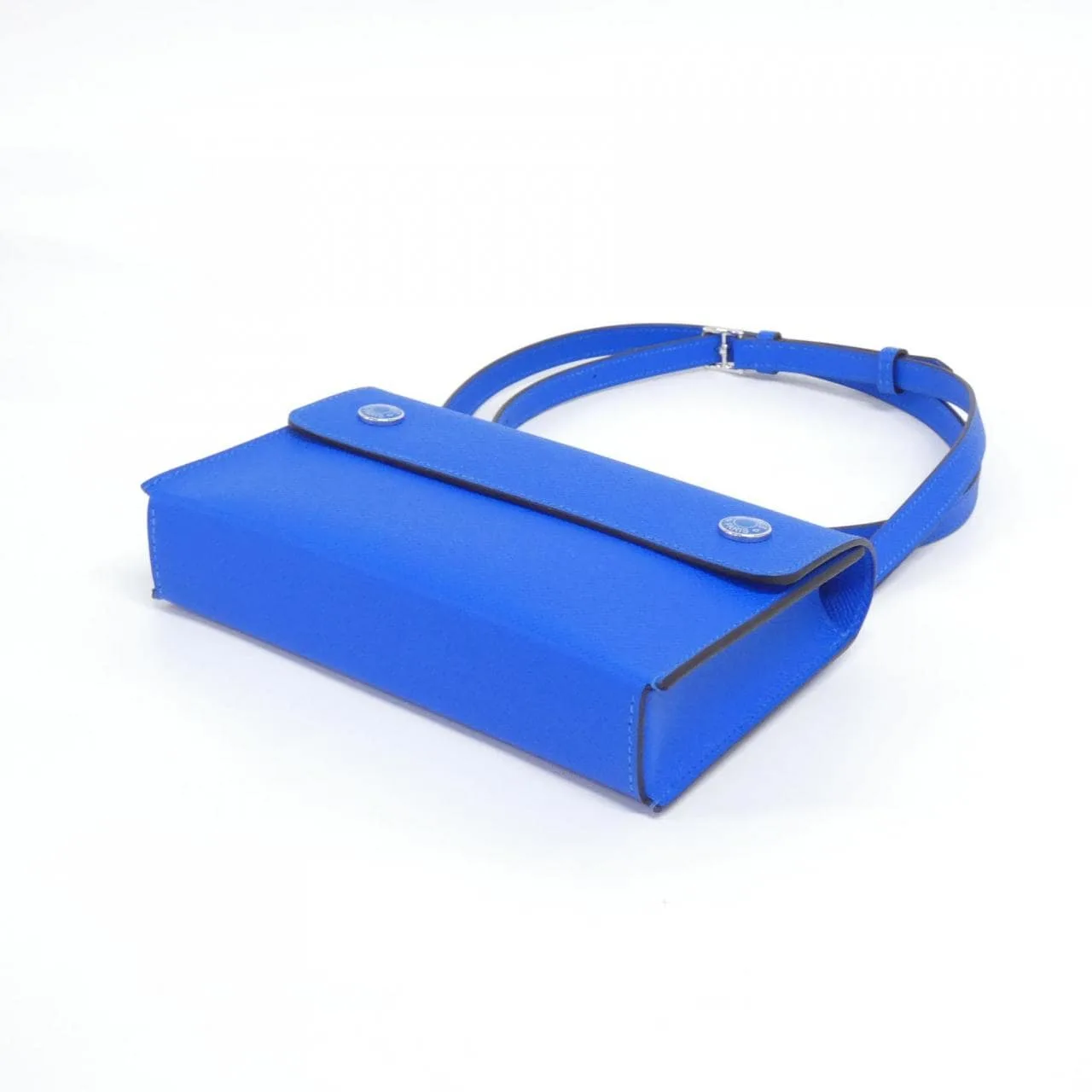 HERMES 085099CK Wallet Epsom Blue Epsom Leather Rank A - Thumbnail 3