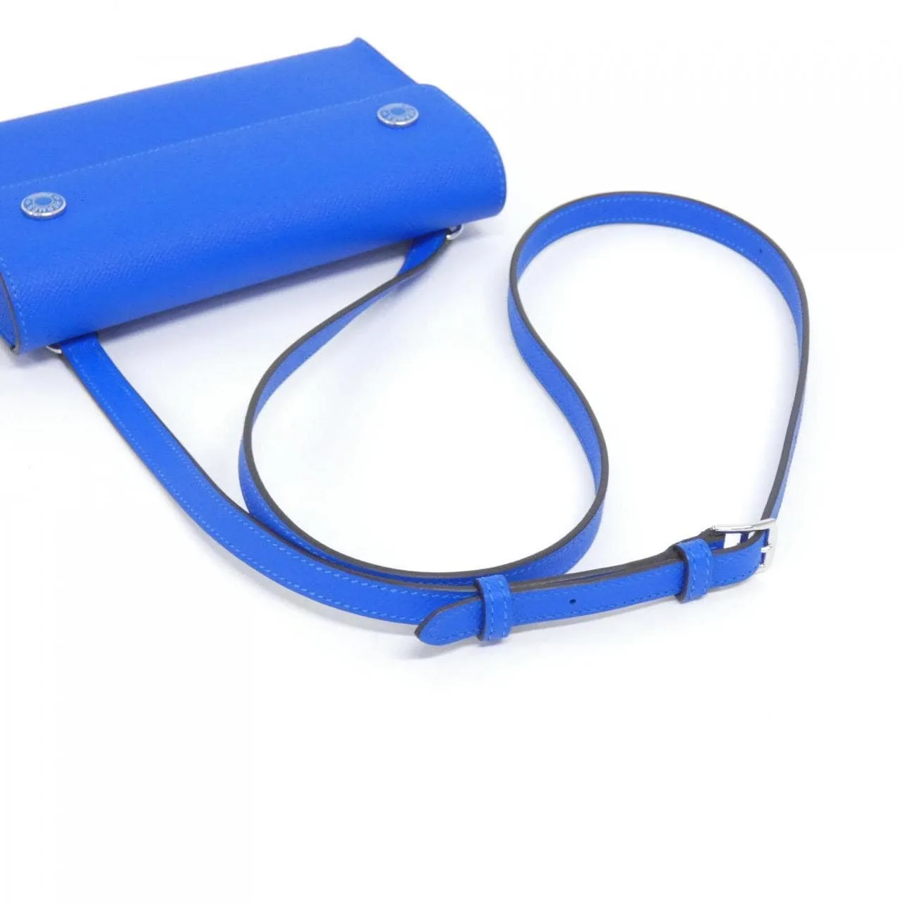 HERMES 085099CK Wallet Epsom Blue Epsom Leather Rank A - Thumbnail 5