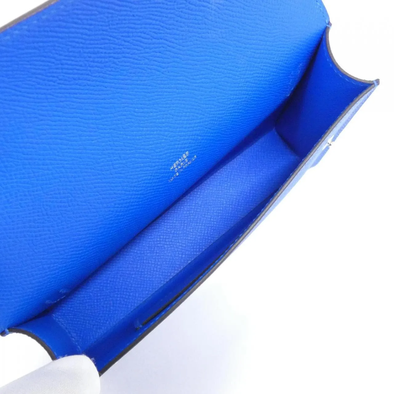 HERMES 085099CK Wallet Epsom Blue Epsom Leather Rank A - Thumbnail 6