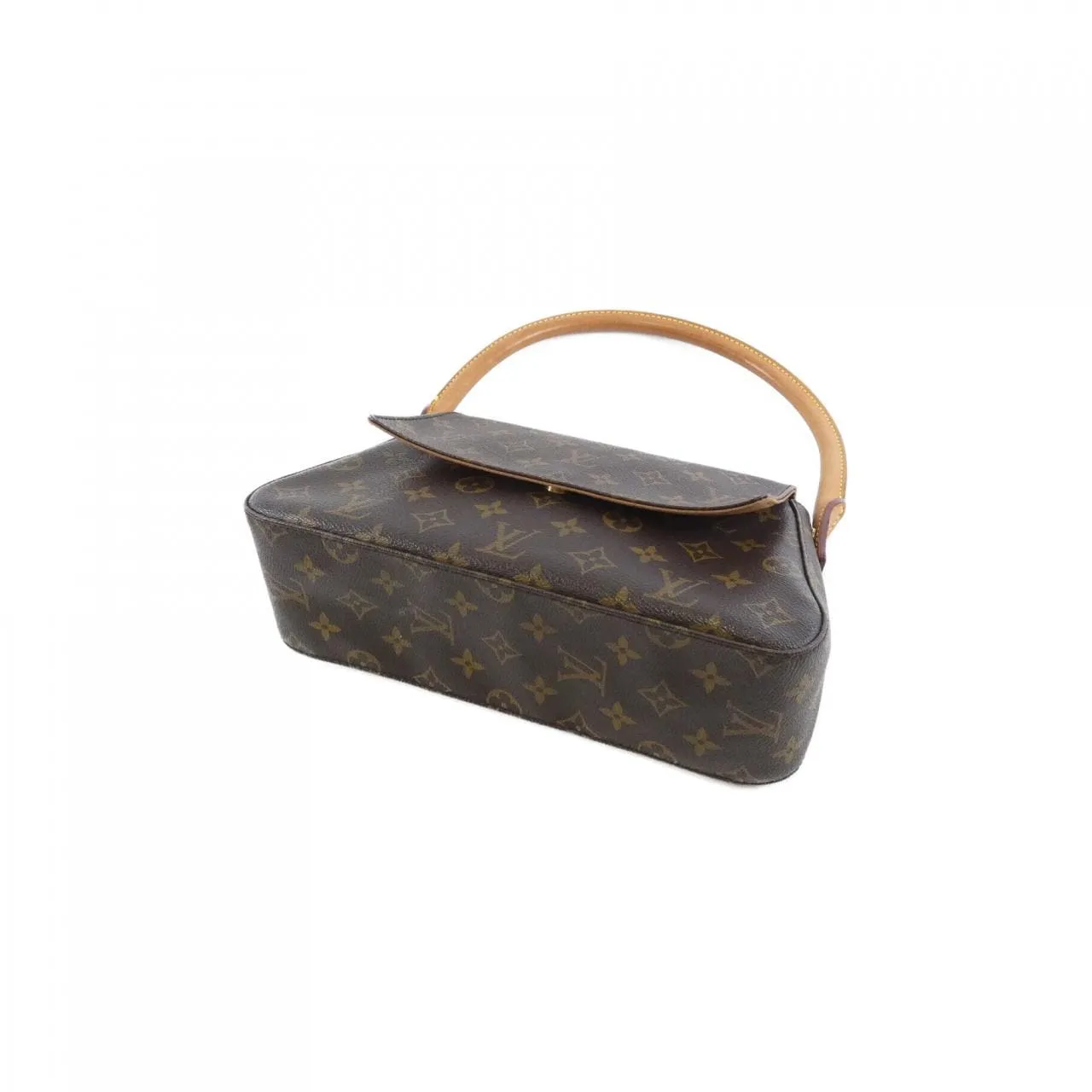 LOUIS VUITTON Looping M51147 Shoulder Monogram 黑色 Monogram 中古品B - 縮圖 3