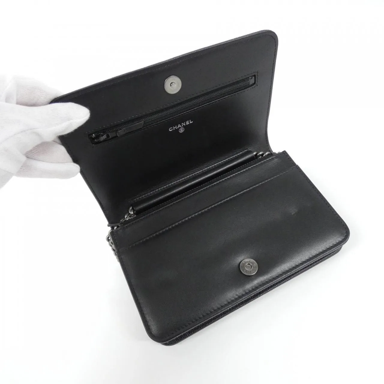 CHANEL Boy Chanel AP1117 Wallet Grained Calfskin