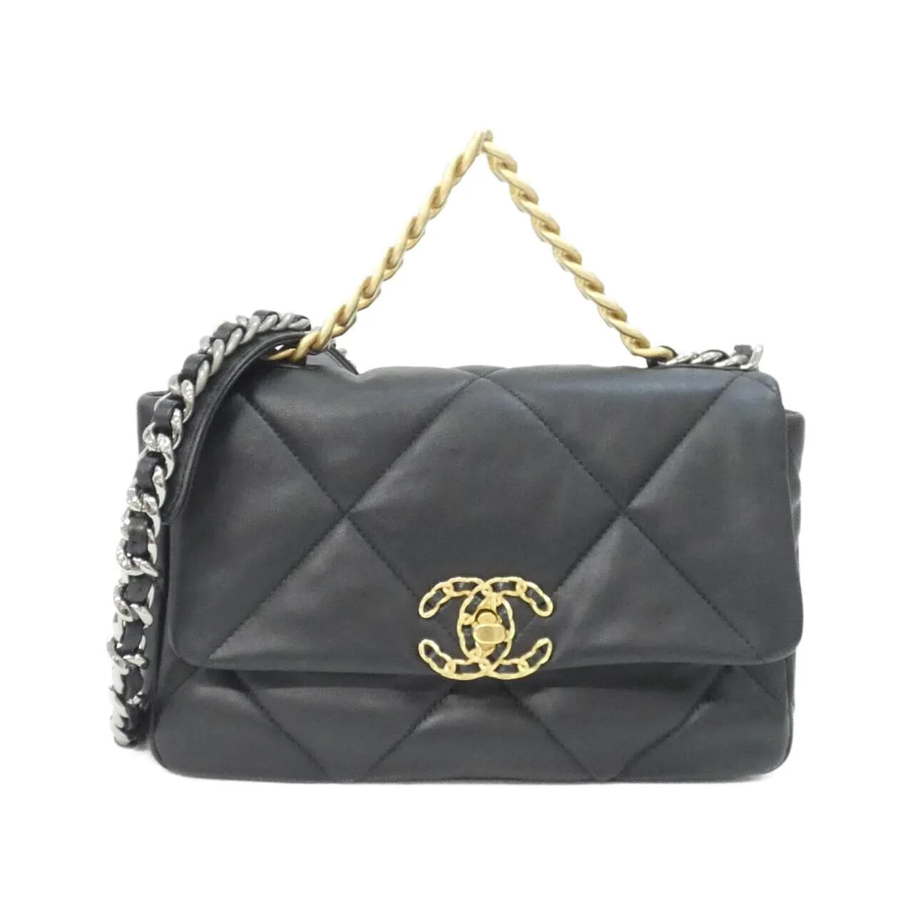 CHANEL Chanel 19 AS1160 Shoulder Lambskin Black