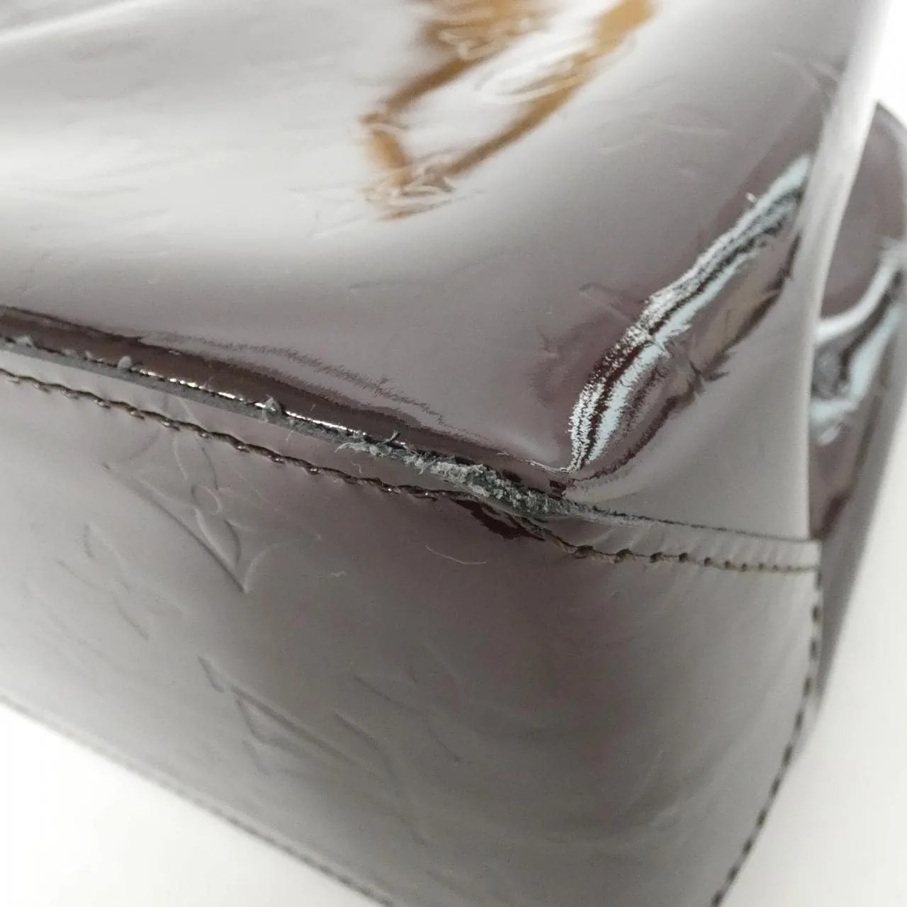 LOUIS VUITTON M91993 Handbag Vernis 黑色 Vernis 中古品A - 縮圖 2