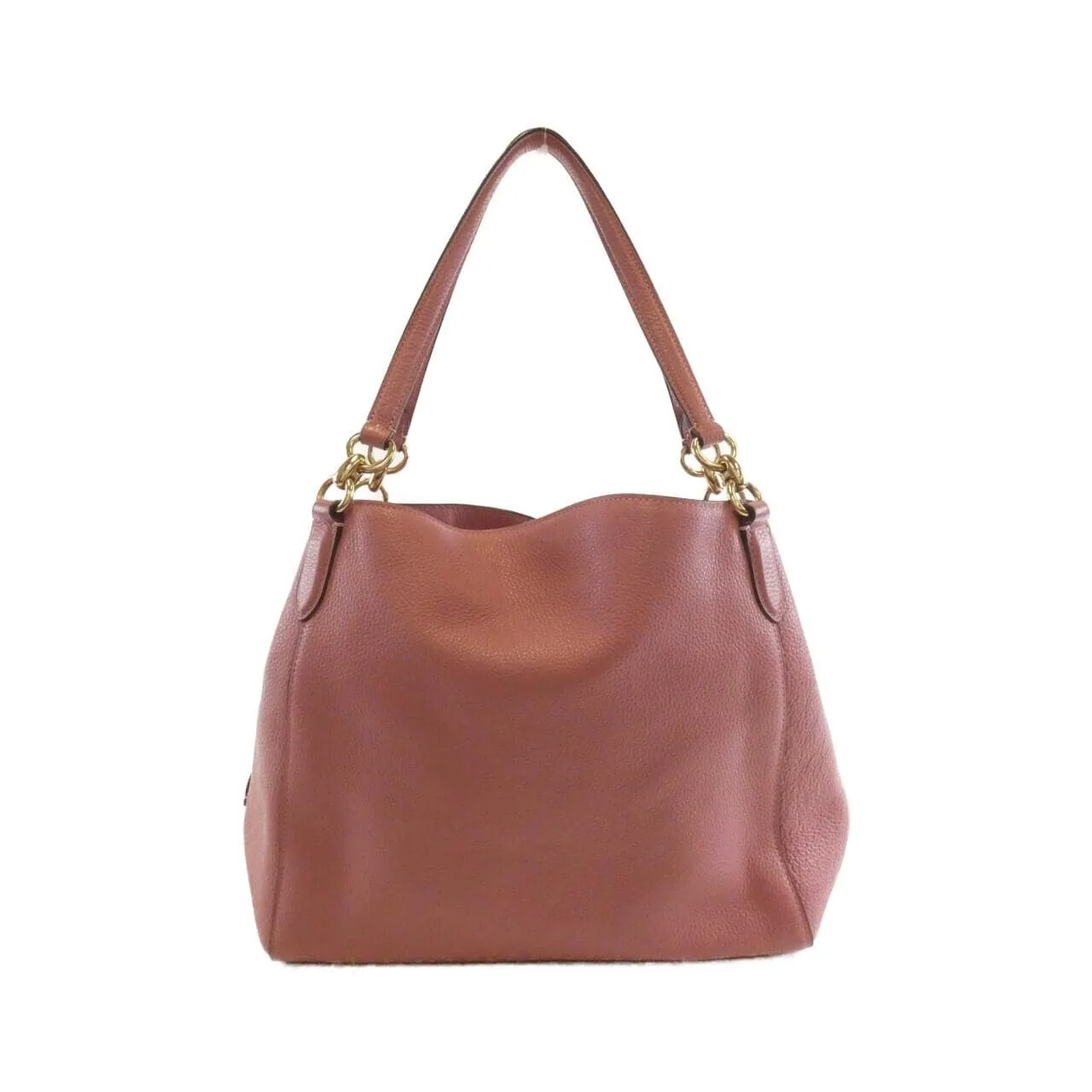 COACH 80268 Shoulder Leather 粉色 皮革 中古品A - 縮圖 2