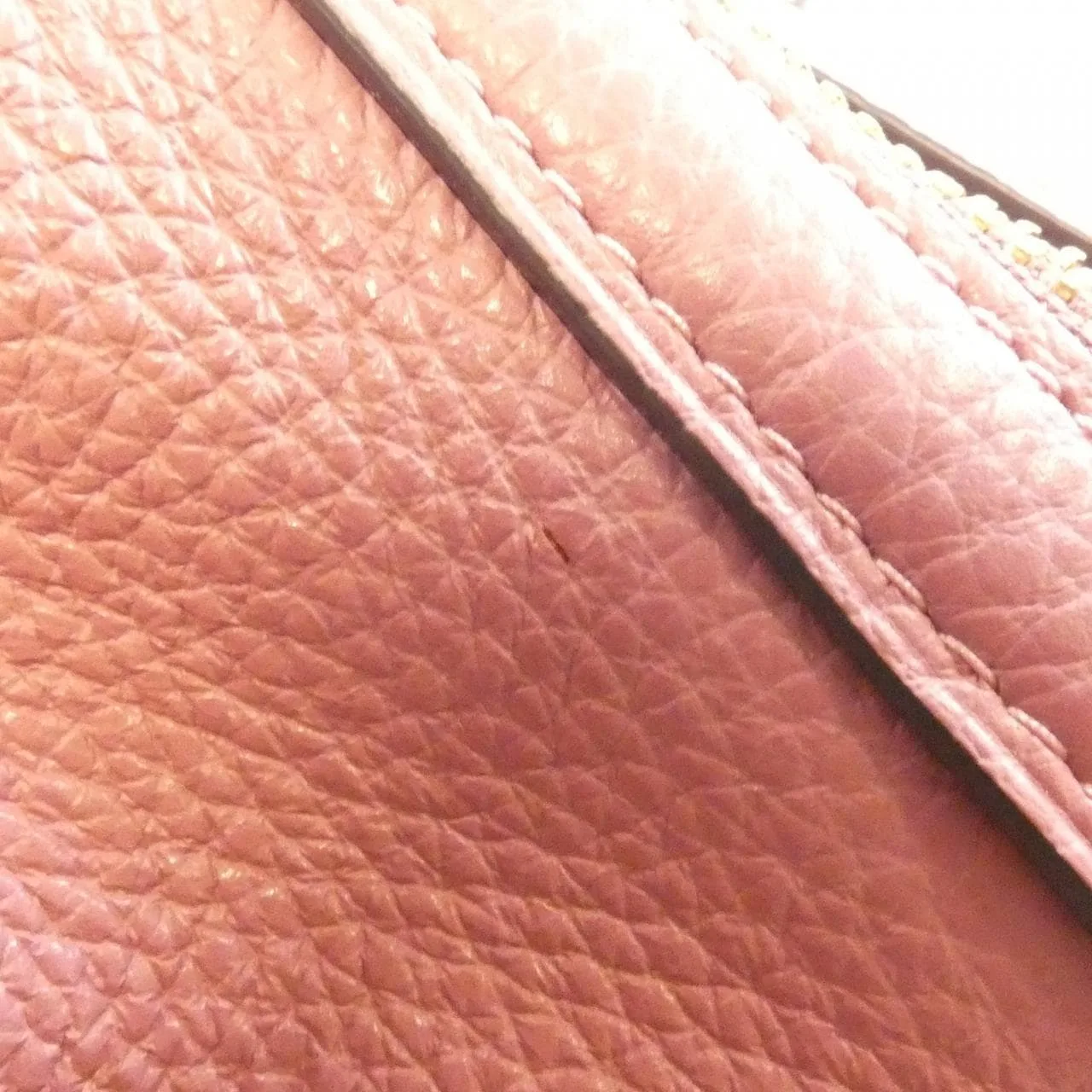 COACH 80268 Shoulder Leather 粉色 皮革 中古品A - 縮圖 4