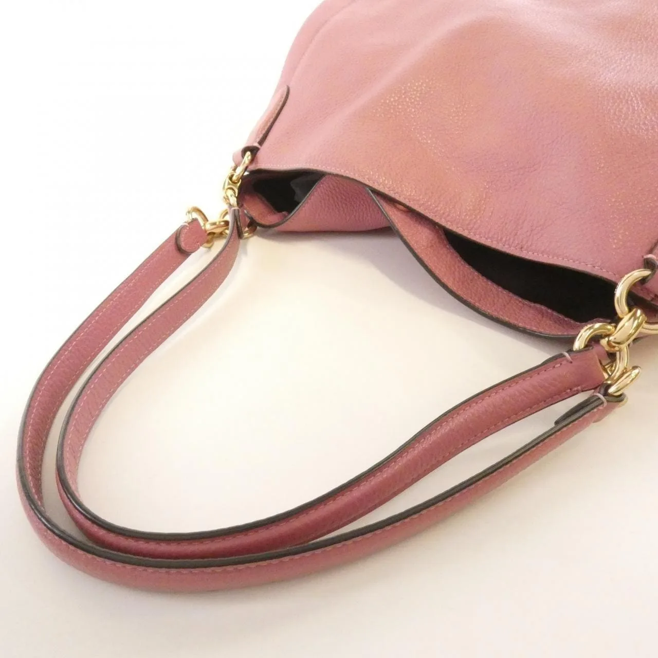 COACH 80268 Shoulder Leather 粉色 皮革 中古品A - 縮圖 6