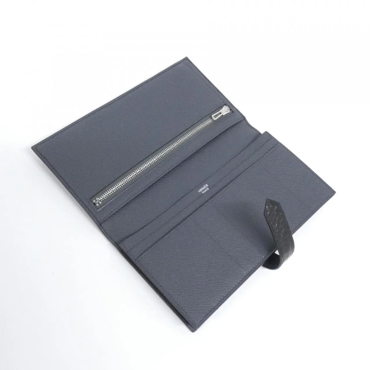 HERMES 082387CK Wallet Epsom Black Epsom Leather Rank A - Thumbnail 3