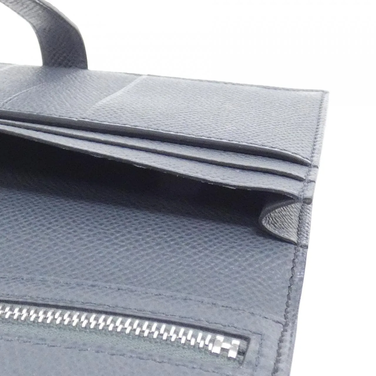 HERMES 082387CK Wallet Epsom Black Epsom Leather Rank A - Thumbnail 4