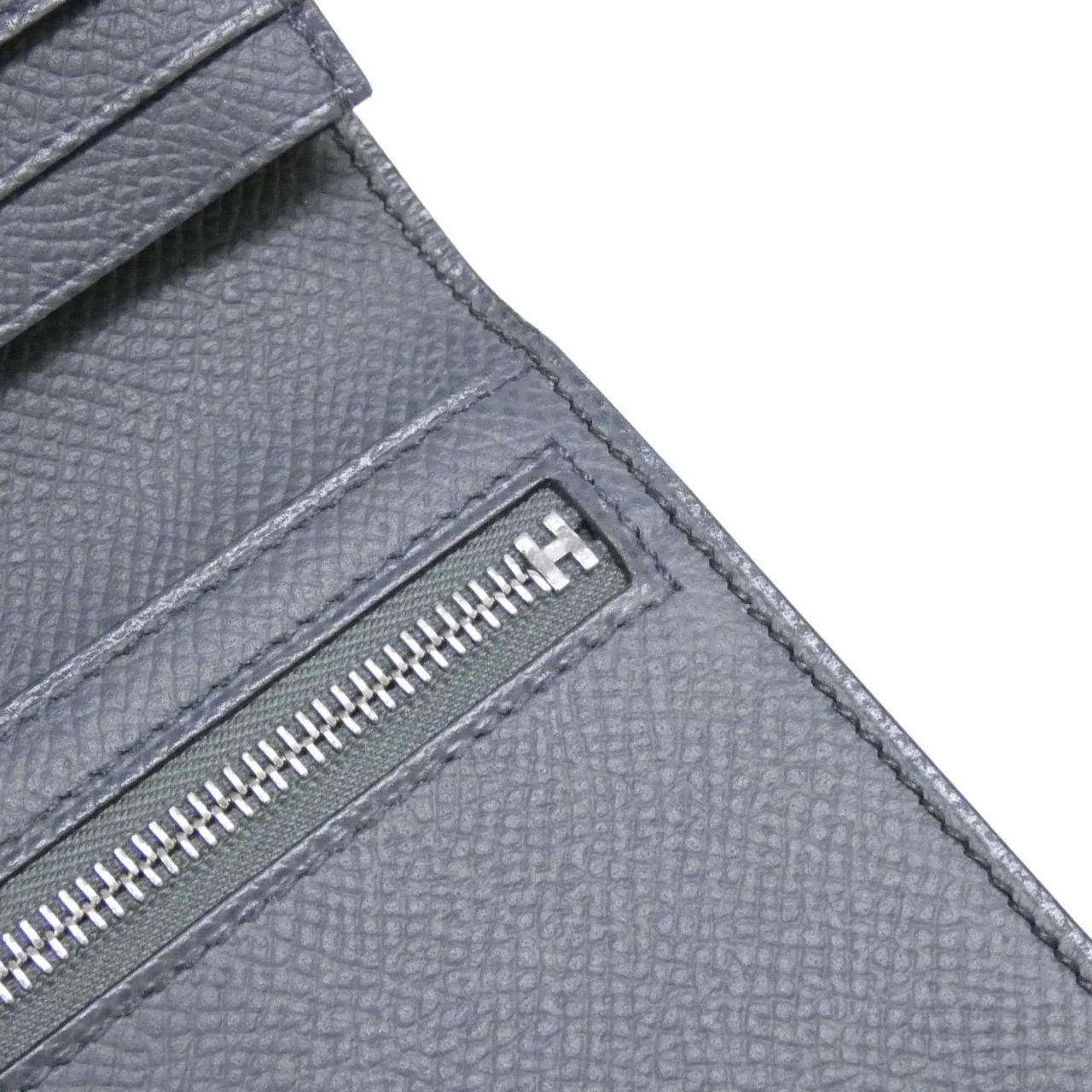 HERMES 082387CK Wallet Epsom Black Epsom Leather Rank A - Thumbnail 5