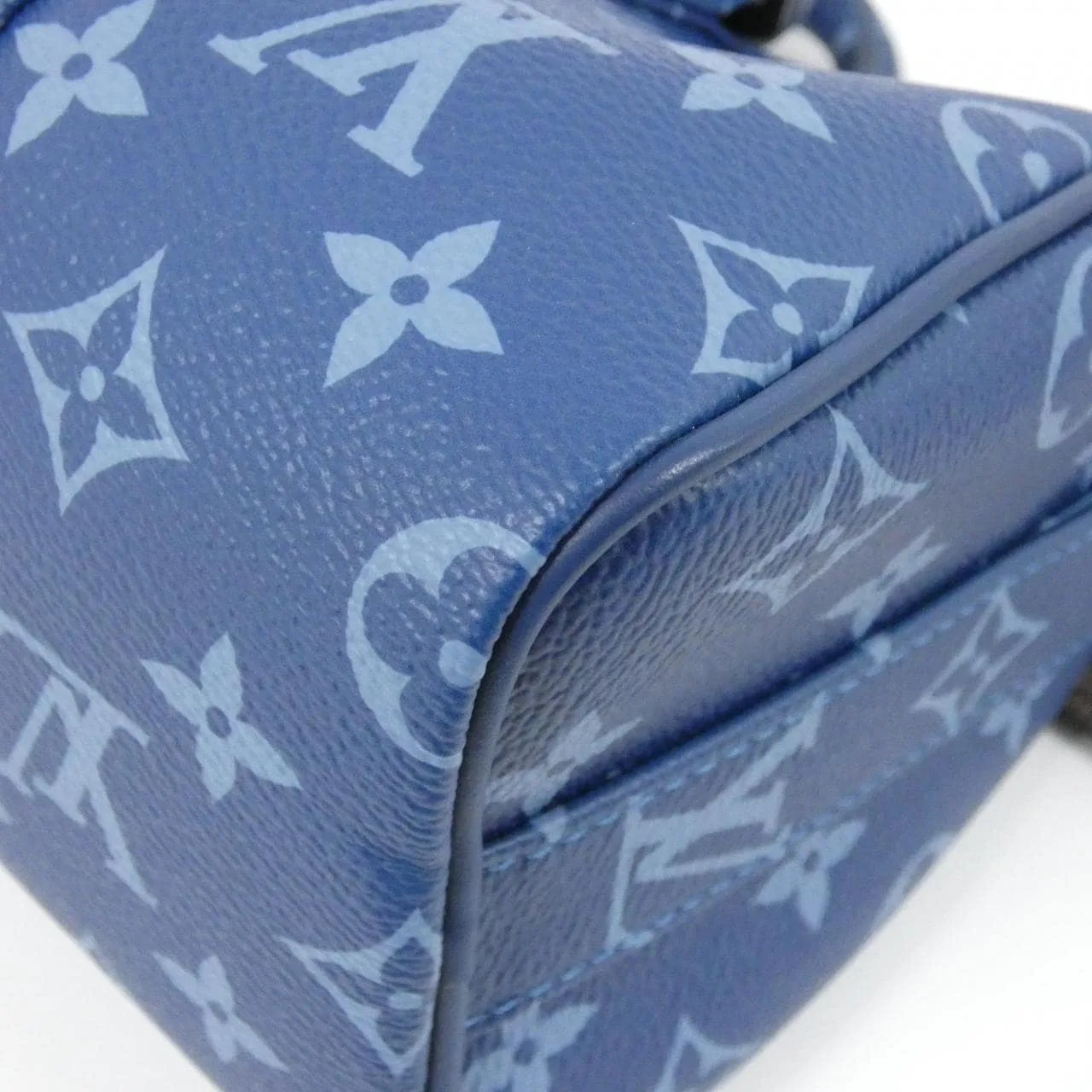 LOUIS VUITTON Keepall M46803 Boston Monogram 藍色 Monogram 中古品A - 縮圖 2